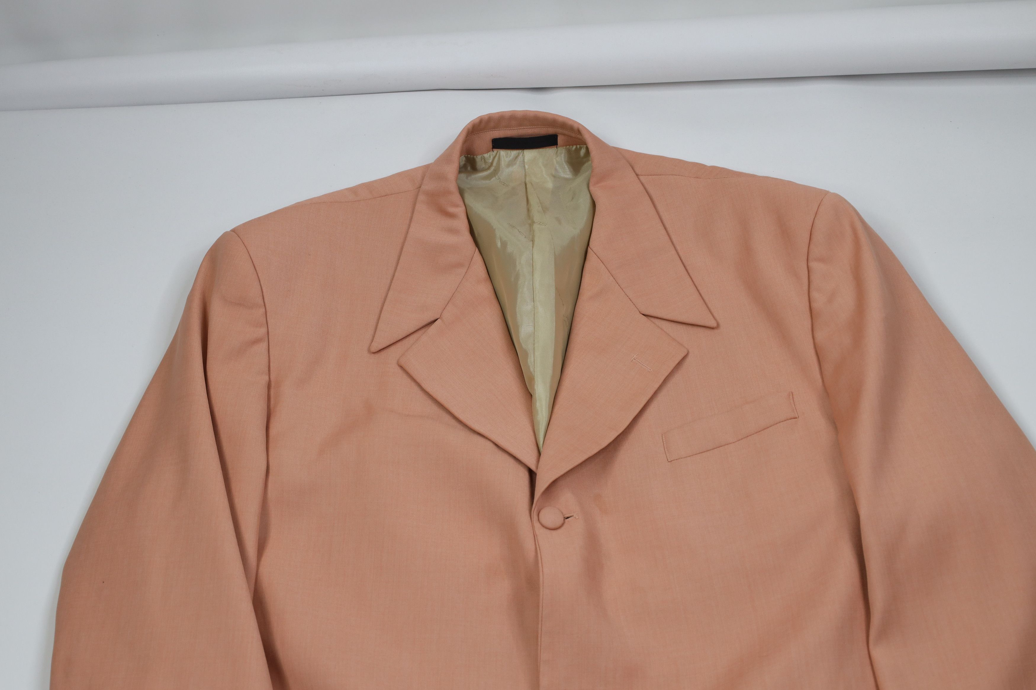 Vintage Vintage 90s Streetwear 2 Piece Rayon Gabardine Suit Size 46R - 3 Thumbnail