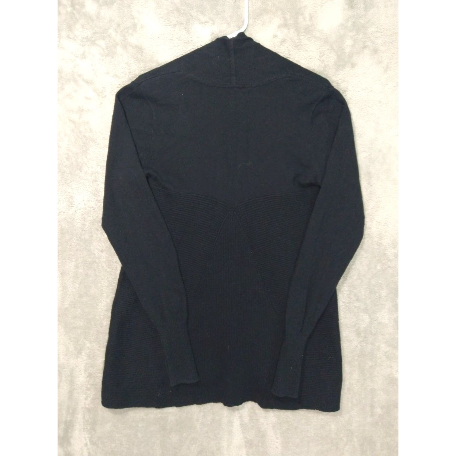 Athleta Athleta Cardigan Sweater Womens Medium Black Open Front Cashmere Blend Atma Lightweight Knit Casual Womens Regular Size M / US 6-8 / IT 42-44 - 2 Thumbnail