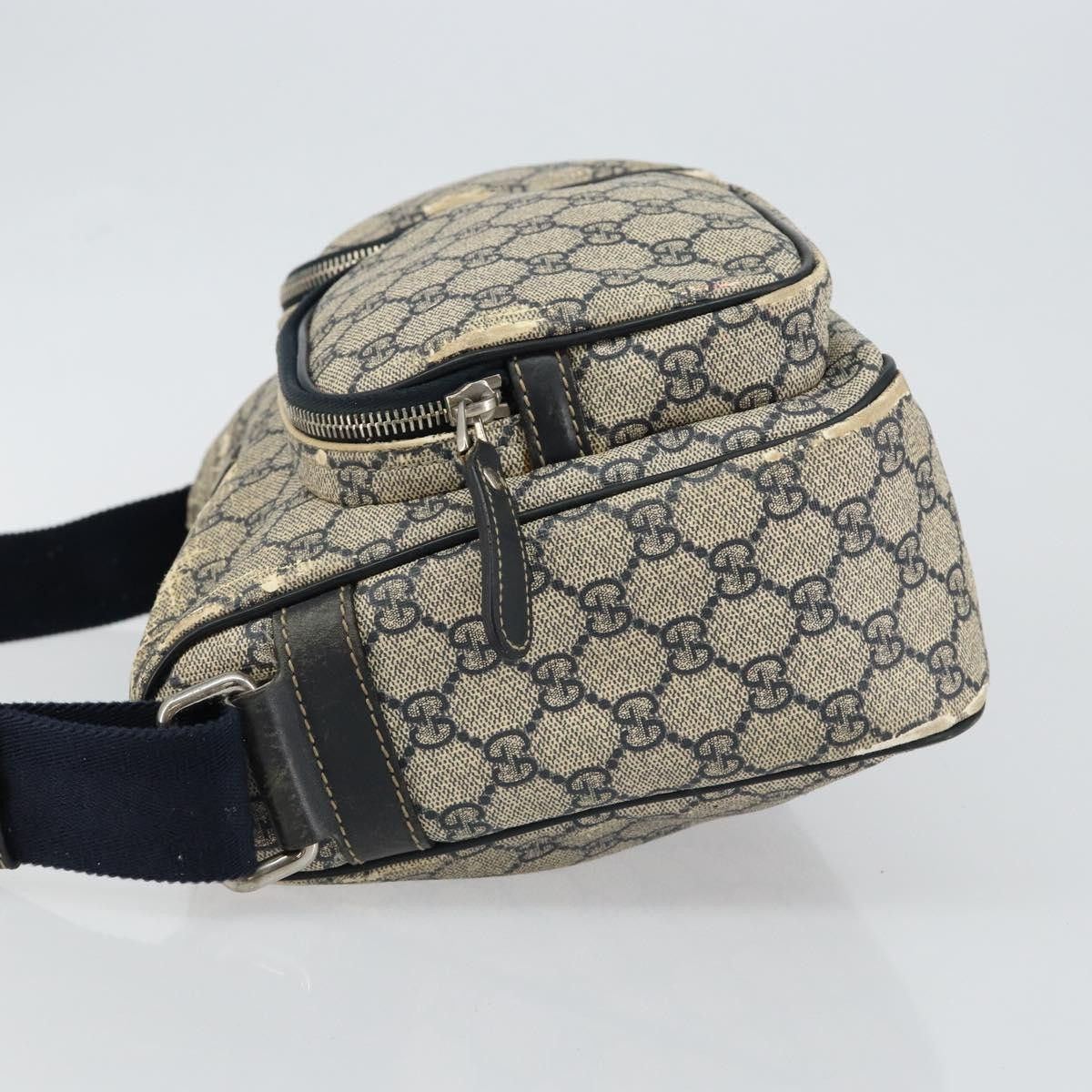 Gucci GUCCI GG Supreme Shoulder Bag Pvc Navy Gold Size ONE SIZE - 5 Thumbnail