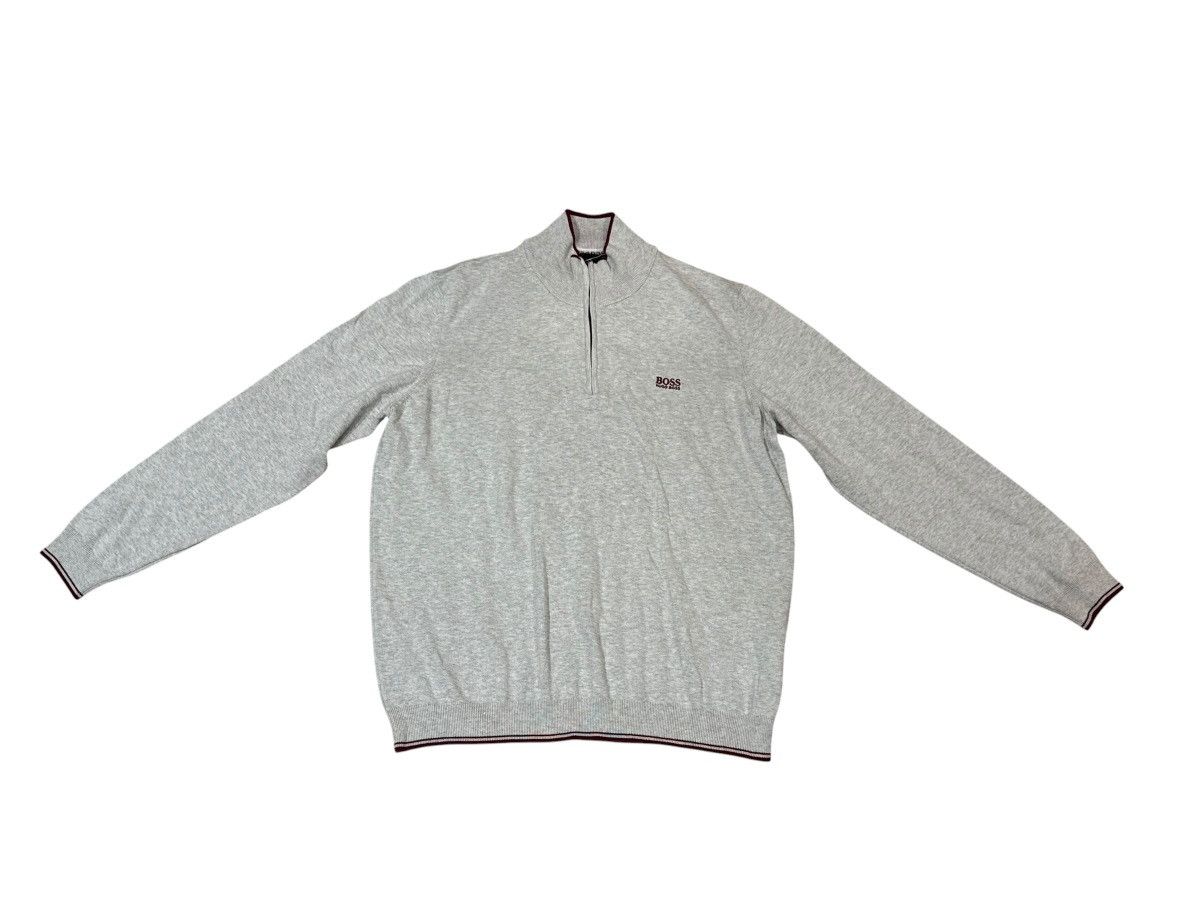 Hugo Boss Hugo Boss 1/4 Zip Cotton Jumper Sweatshirt XXL 2XL Size US XXL / EU 58 / 5 - 5 Thumbnail