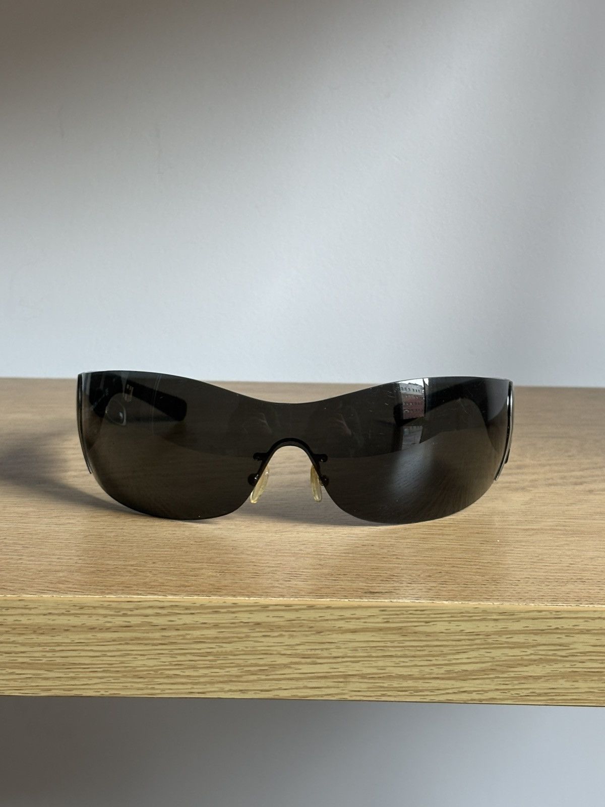 Prada PRADA Sunglasses Flame 2004 Star Mask Fire Chrome Silver Size ONE SIZE - 6 Thumbnail