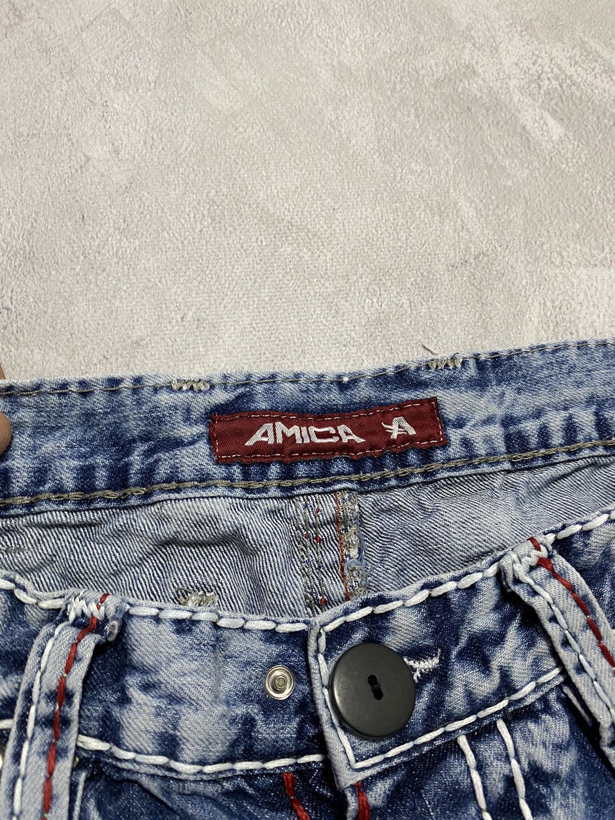 Japanese Brand 👖Vintage Japanase Jeans Amica STYLE TRU RELIGION Size US 32 / EU 48 - 7 Thumbnail