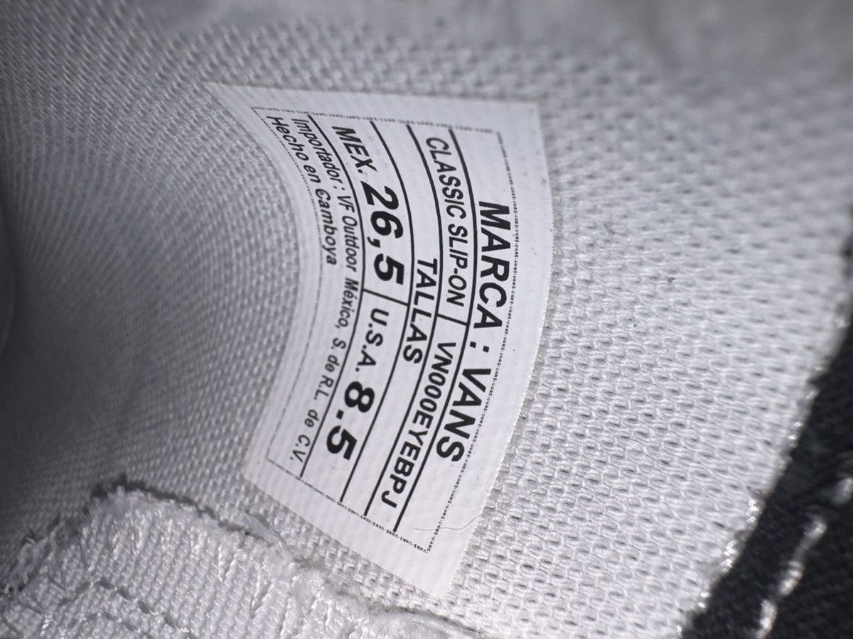 Vans Vans Checkerboard Slip-On Black/Grey – New Size 8.5 Size US 8.5 / EU 41-42 - 7 Thumbnail