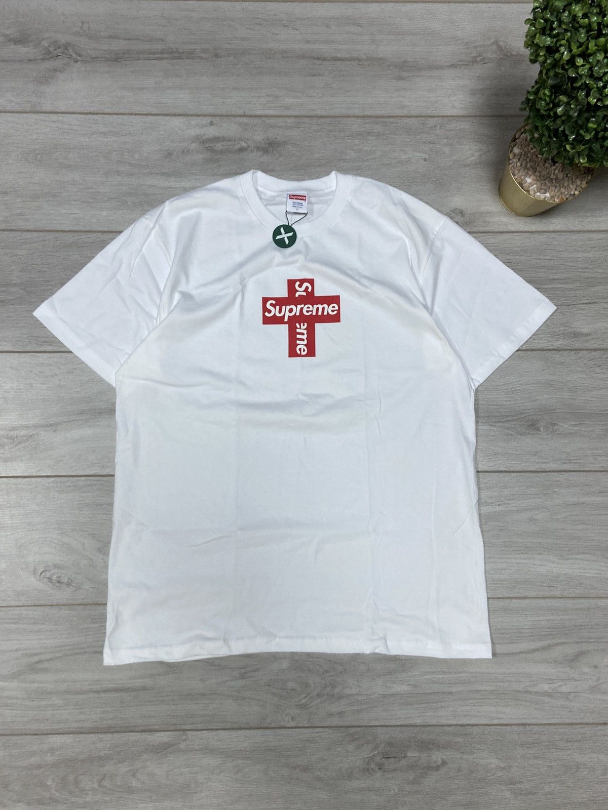 トップス Supreme Cross Box Logo Tee White L size Supreme Cross Box Logo Tee Black White F/W 20 | eBay