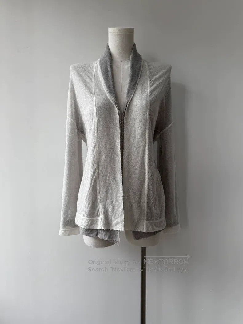Yohji Yamamoto Yohji Yamamoto 10 AW Minimalist Double Knit Cardigan shirt Size XS / US 0-2 / IT 36-38 - 4 Thumbnail