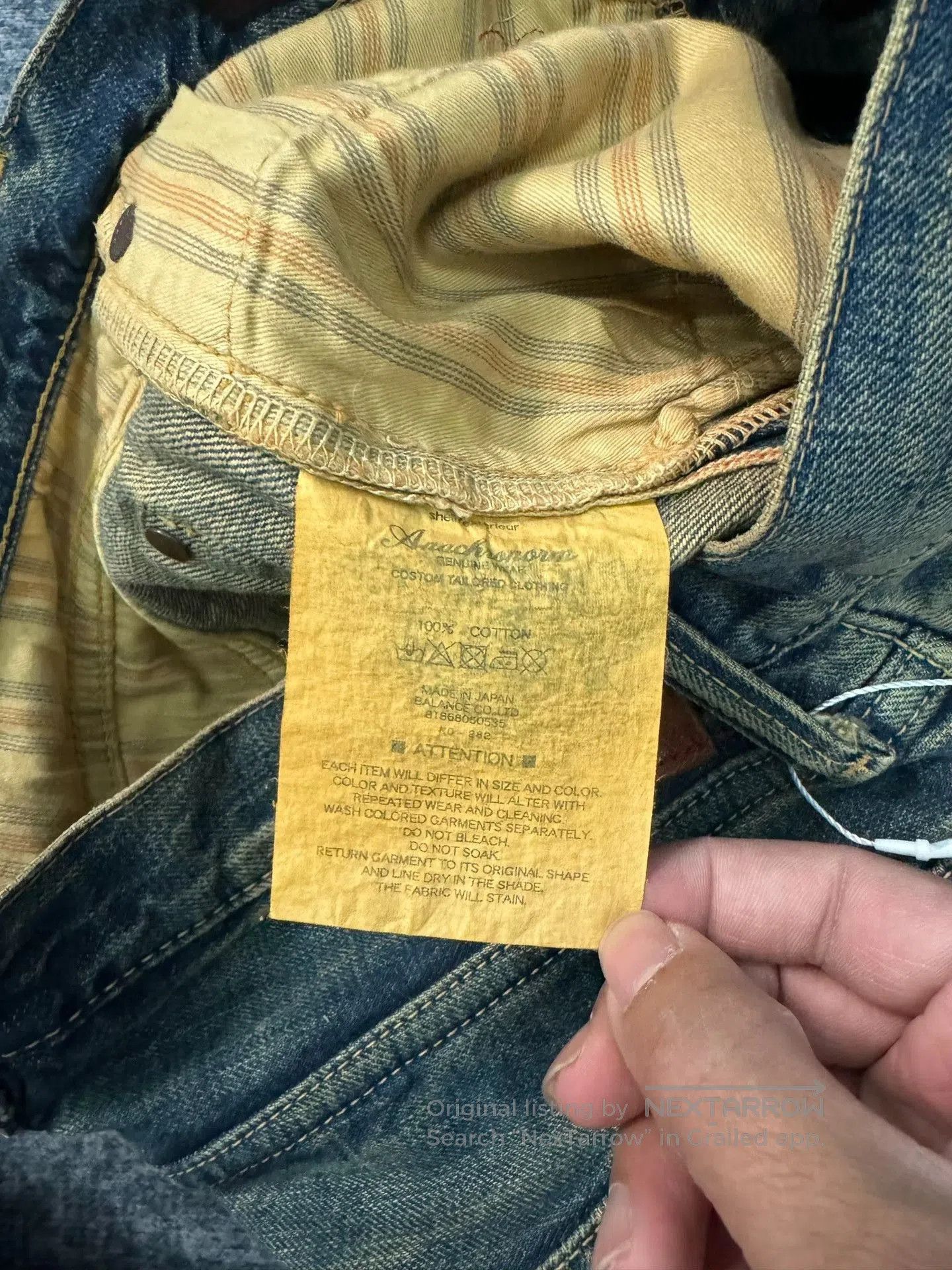 Vintage Vintage Anarchrom Japanese Washed Blue Jeans. Size US 31 - 5 Thumbnail