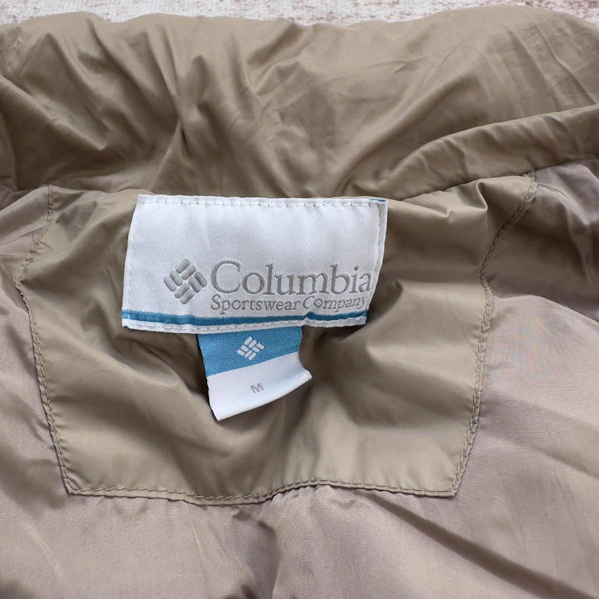 Columbia COLUMBIA SPORTSWEAR PUFFER DOWN JACKET BEIGE M Size US M / EU 48-50 / 2 - 11 Thumbnail