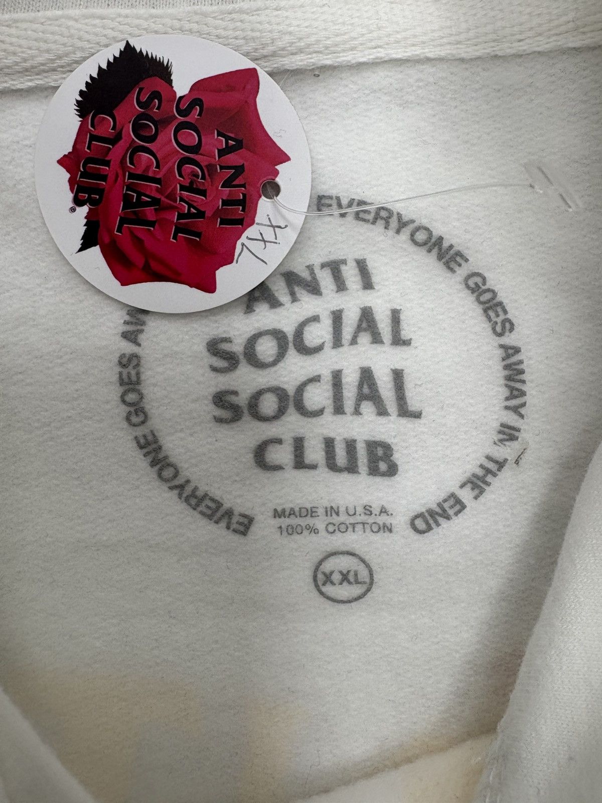 Anti Social Social Club Anti Social Social Club See Me Now? Hoodie “White” Size US L / EU 52-54 / 3 - 6 Thumbnail