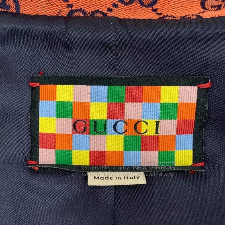 Gucci Gucci Colorful logo jacquad full print cotton lapel single Size XS / US 0-2 / IT 36-38 - 6 Thumbnail