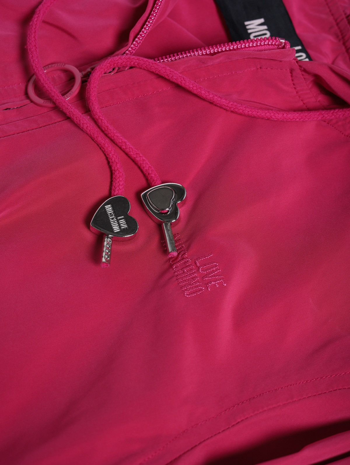 Love Moschino Love Moschino Nylon Crop Jacket Pink Size L / US 10 / IT 46 - 7 Thumbnail