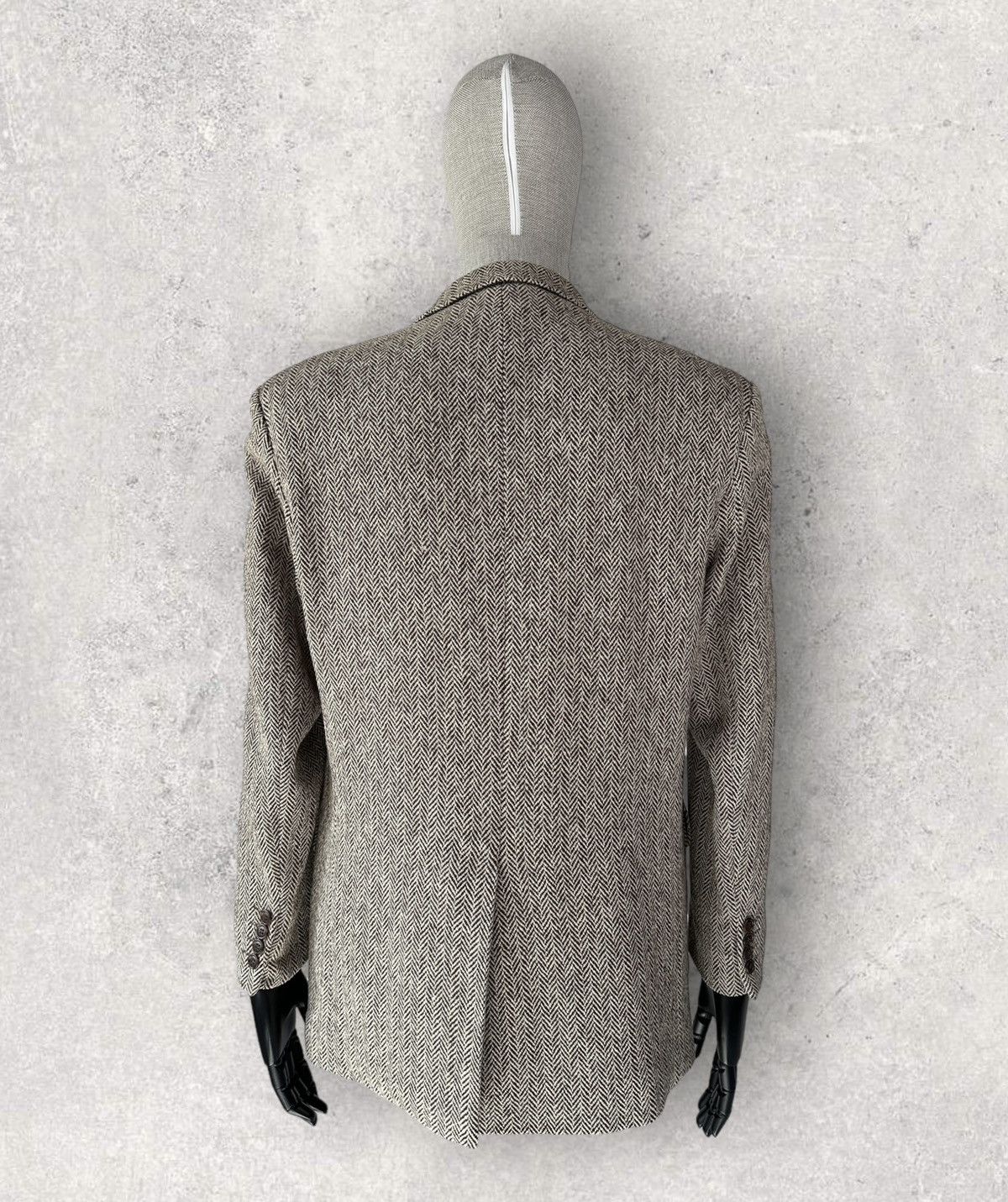 Ralph Lauren POLO RALPH LAUREN Herringbone Wool Tweed Jacket Blazer Coat Size 44R - 3 Thumbnail