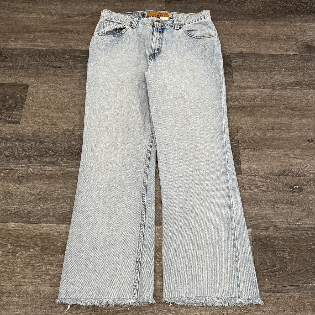 Levi's × StraightFaded × Vintage Vintage 90s Levi’s Silvertab flare rare bootcut distressed Size US 32 / EU 48 - 2 Thumbnail