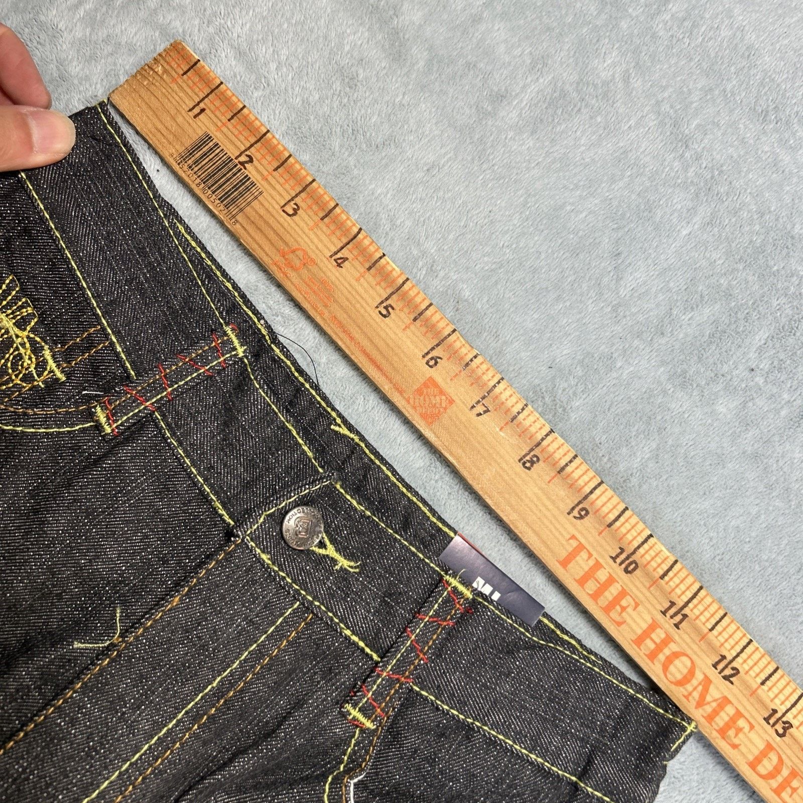 JNCO Beyond Baggy Embroidered Jeans Youth Medium 25x18 Loose Wide Size US 26 / EU 42 - 13 Thumbnail