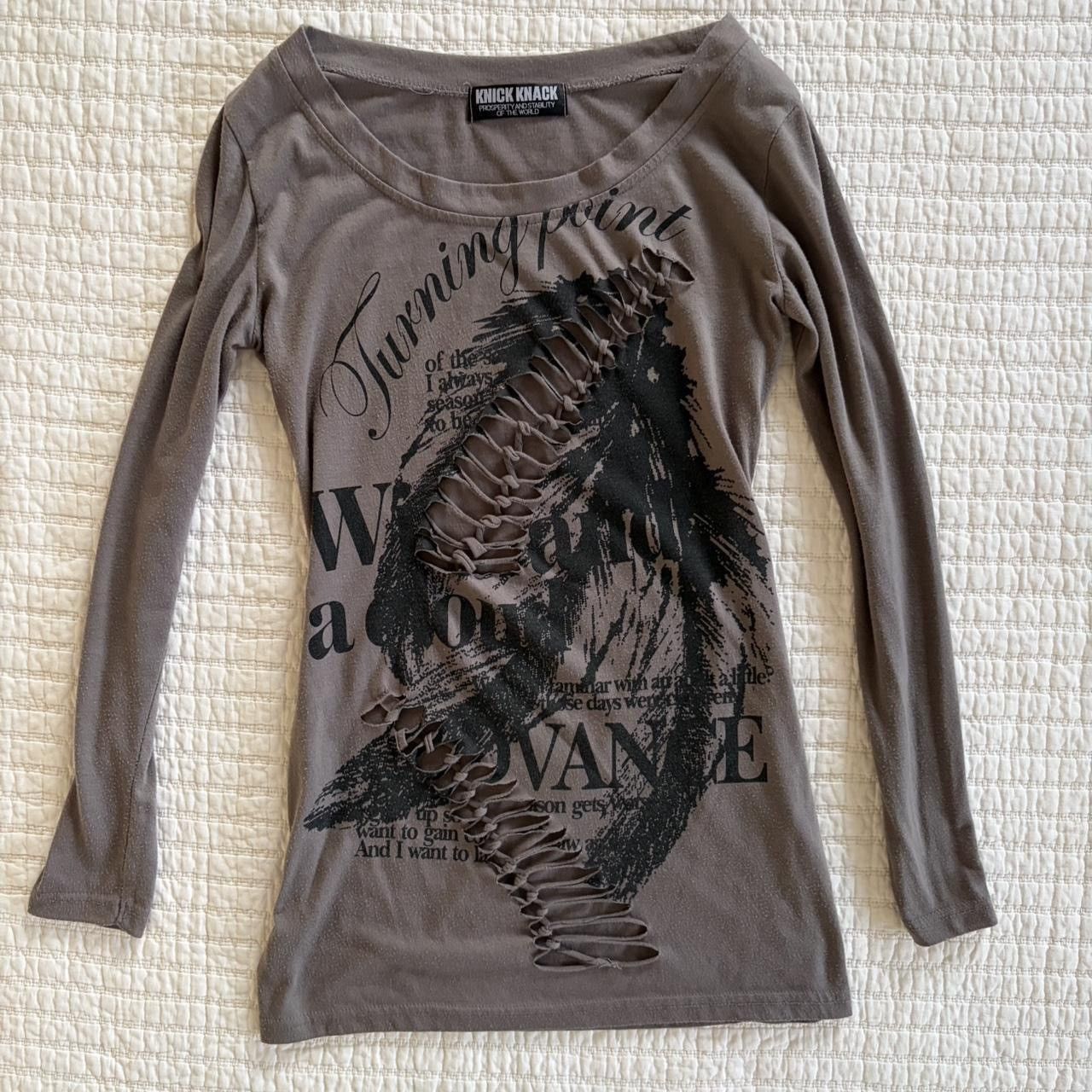Japanese Brand Distressed Japanese Bone Graphic Long Sleeve Size S / US 4 / IT 40 - 1 Thumbnail