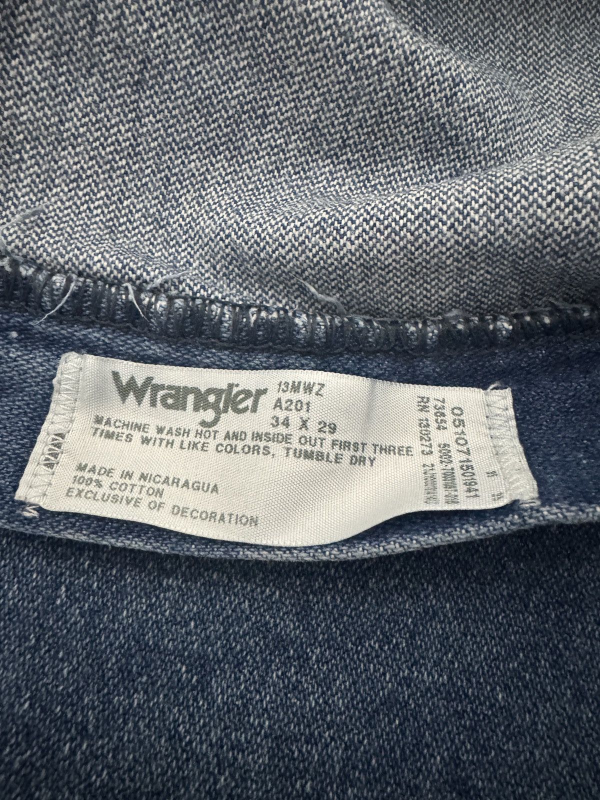 Wrangler Wrangler Vintage 90s 13MWZ Cowboy Cut Jeans 32 x 28 Size US 32 / EU 48 - 7 Thumbnail