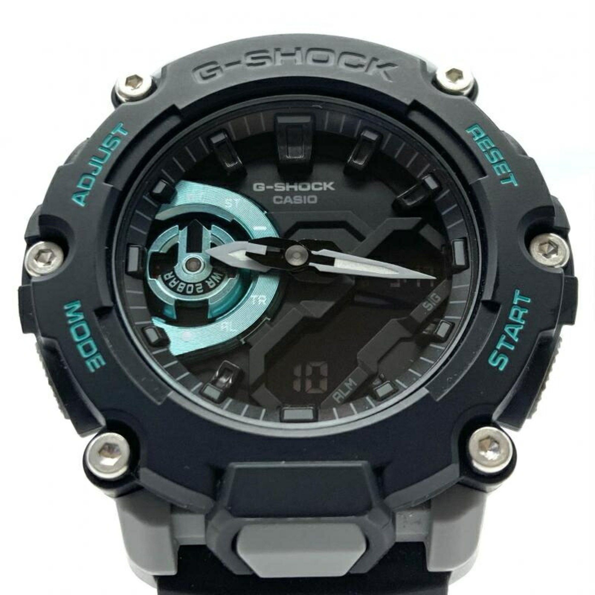 image of Casio G-Shock Watch Ga-2200M-1Ajf Quartz Casio G-Shock Black X Light Blue, Women's