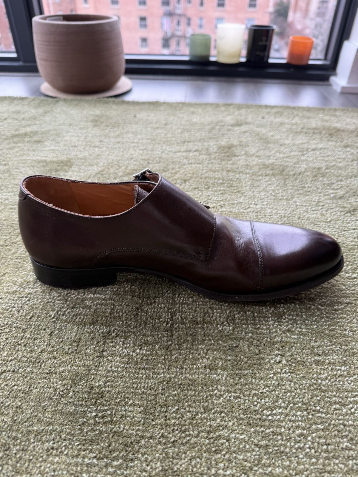 Suitsupply Brown double monk strap dress shoes Size US 13 / EU 46 - 6 Thumbnail