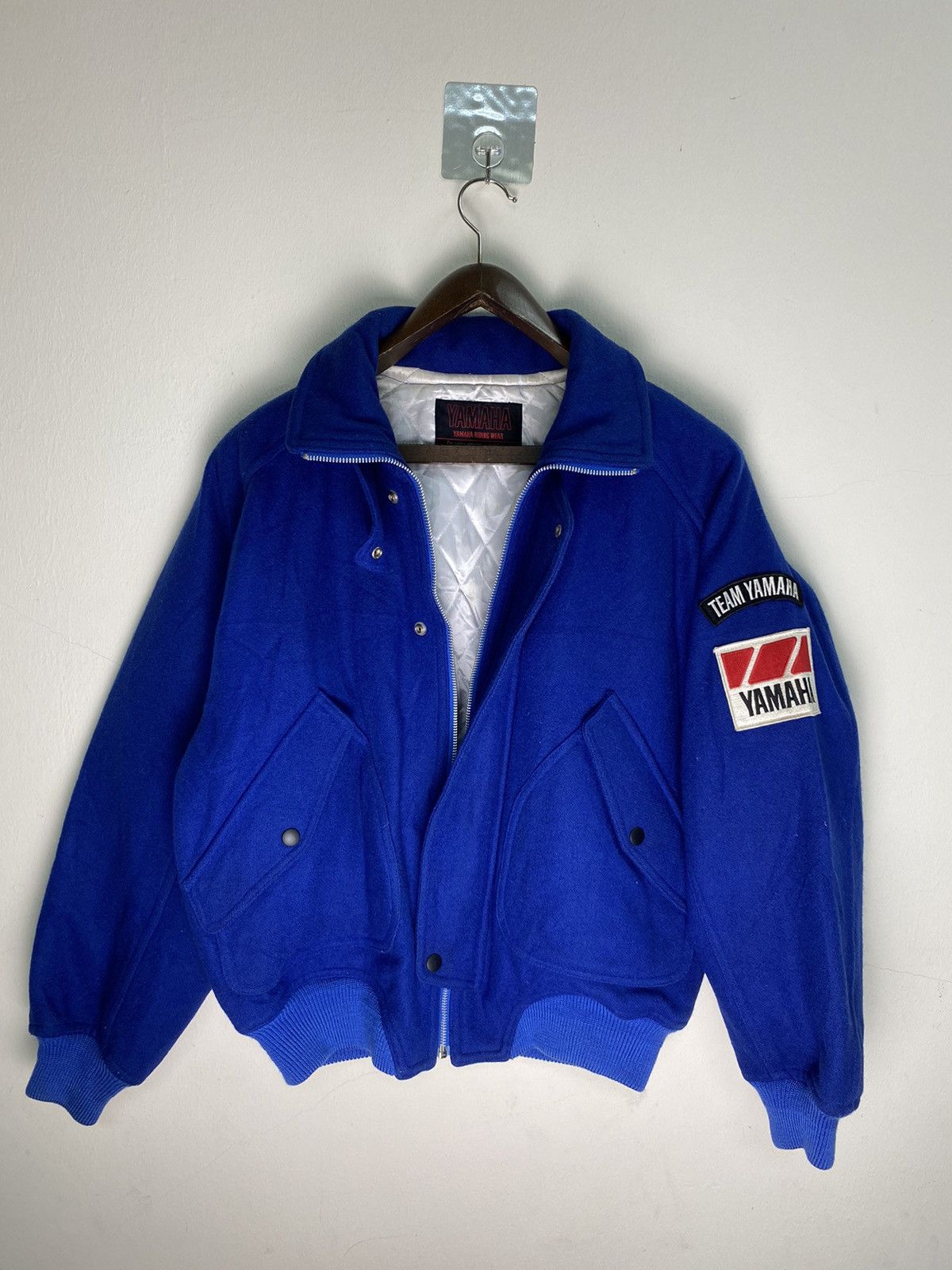 Yamaha Rare Vintage 90s Team Yamaha Wool Riding Jacket Size US L / EU 52-54 / 3 - 1 Thumbnail