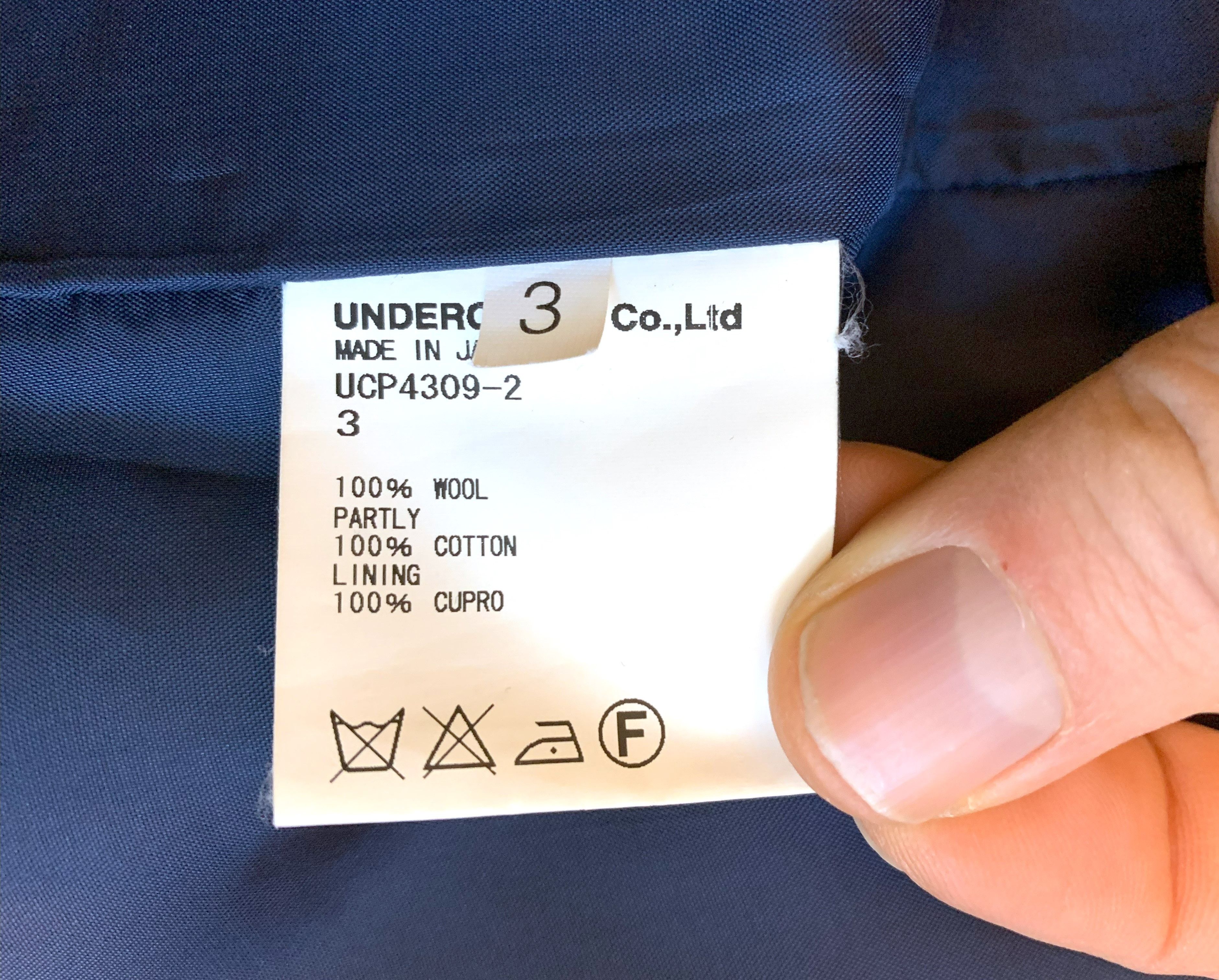 Undercover Undercover 2015aw raw seam wool coat, size 3 (M) Size US M / EU 48-50 / 2 - 10 Thumbnail