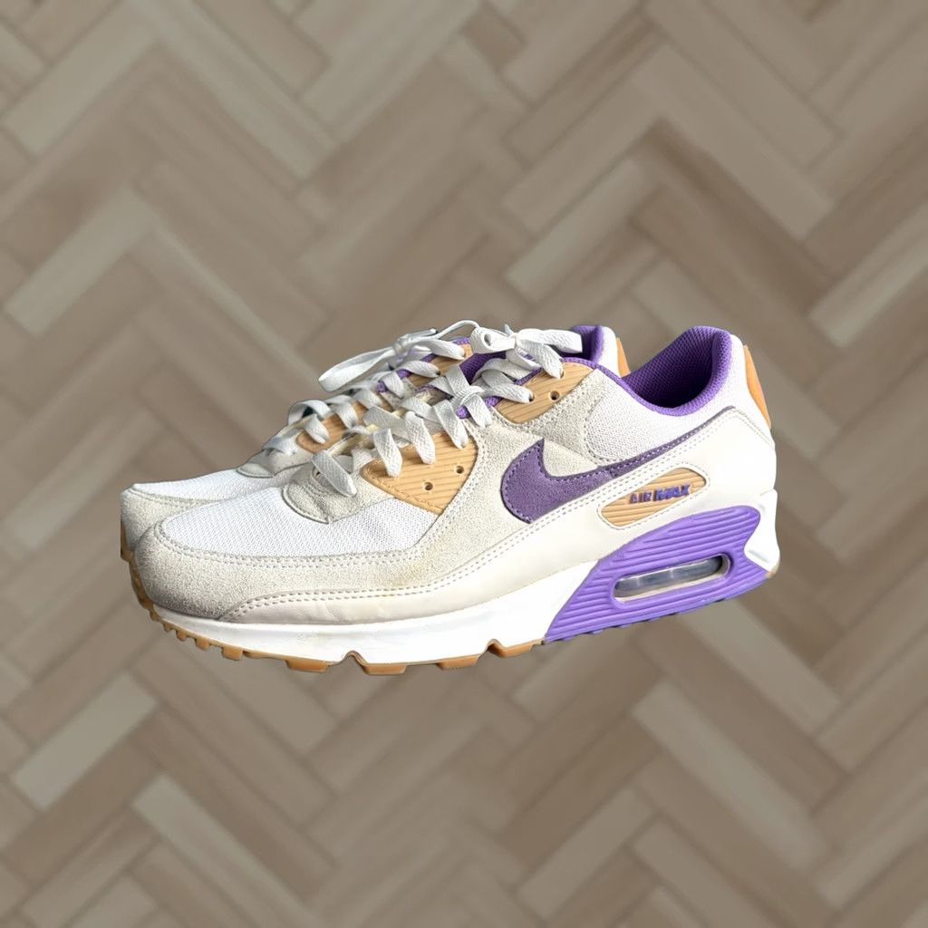 Nike Nike Air Max 90 Sneaker Mens Size 11.5 Sail Purple DM0029-102 Size US 12 / EU 45 - 1 Thumbnail