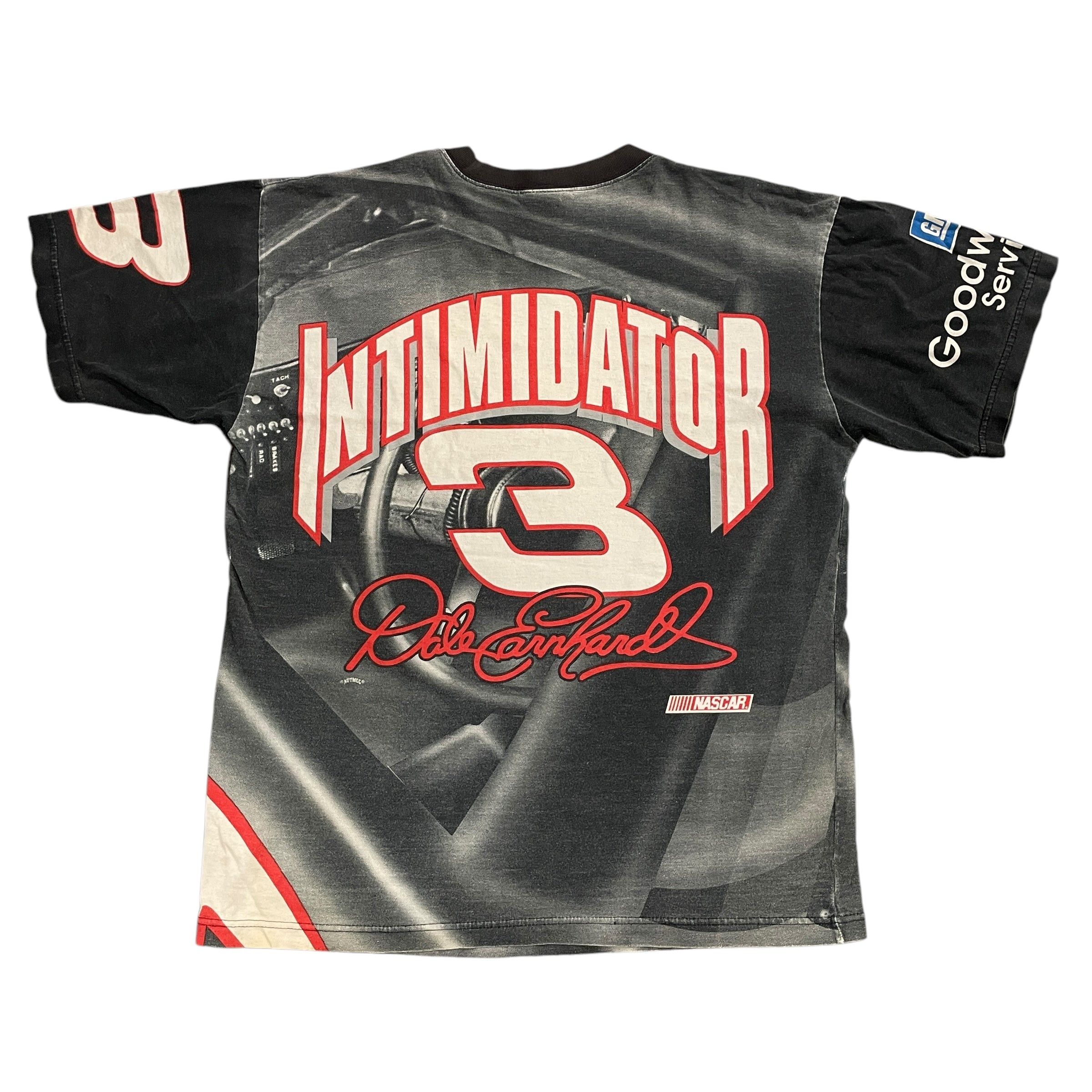 Nutmeg Dale Earnhardt "Intimidator" Vintage All Over Print T-Shirt Made In USA Nutmeg Size US L / EU 52-54 / 3 - 2 Thumbnail