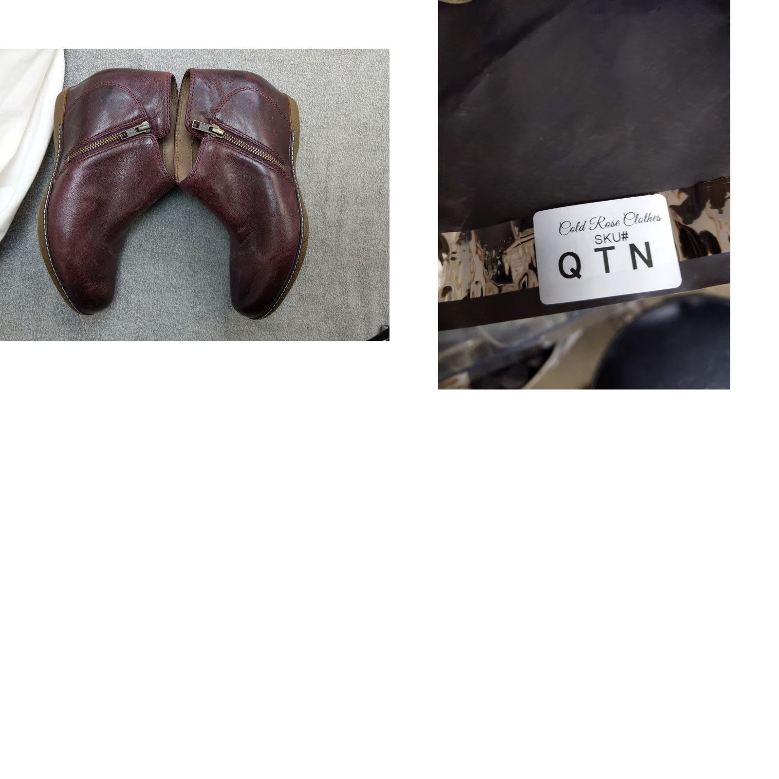 Dansko Dansko Boots Womens 37 Burgundy Leather Wedge Ankle Booties Zip Comfort Casual Shoes Womens Platform Size US 7 / IT 37 - 8 Thumbnail