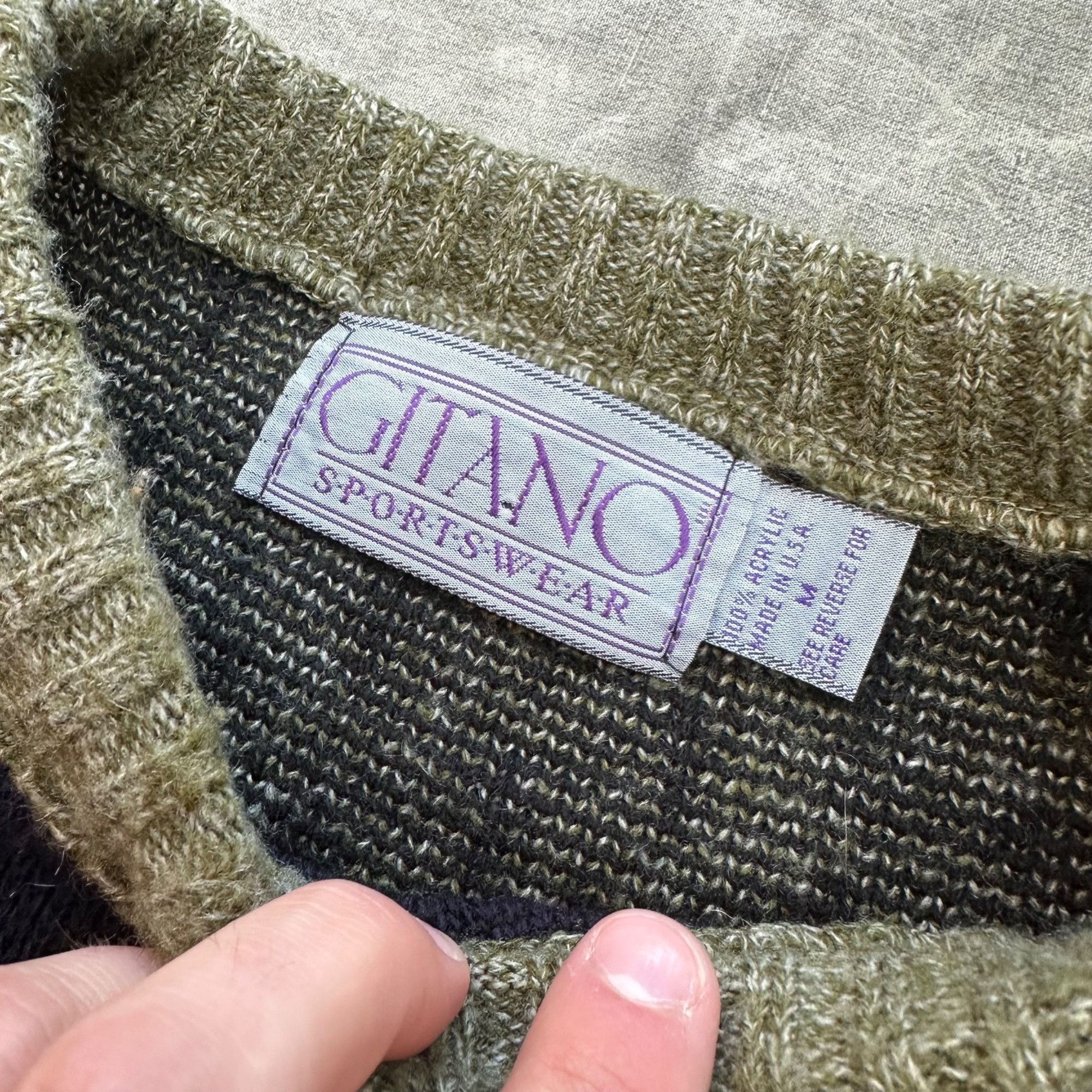 Vintage Vintage Gitano Sportswear Unique Patterned Knit Sweater Size US M / EU 48-50 / 2 - 3 Thumbnail
