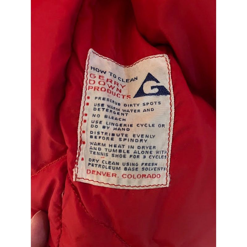 Vintage VTG Gerry Jacket Full Zip Ski Down Jacket Hidden Hood 70s M Size US M / EU 48-50 / 2 - 5 Thumbnail