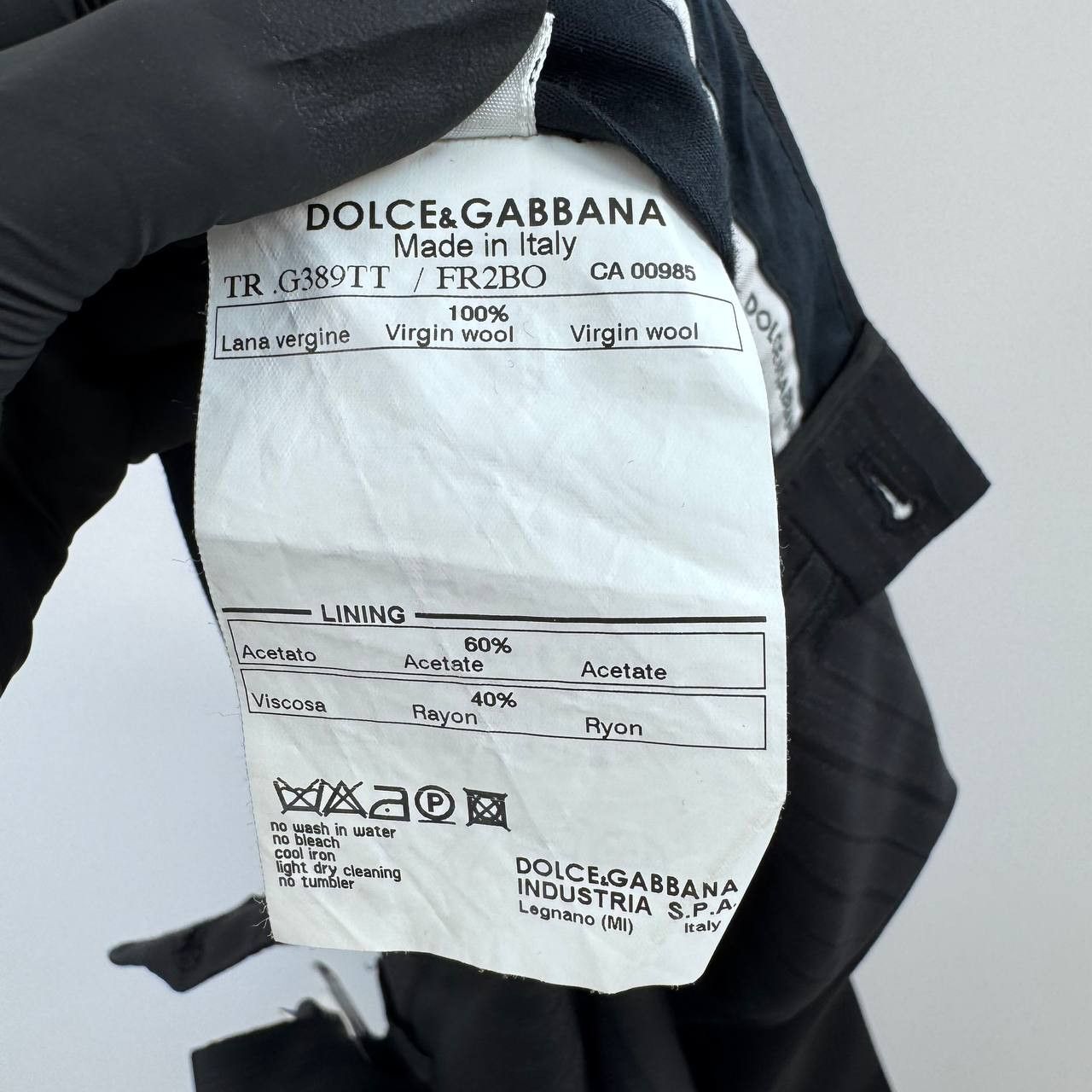 Dolce & Gabbana Dolce Gabbana Dress Pants Navy Striped Virgin Wool 50 L Size US 34 / EU 50 - 5 Thumbnail