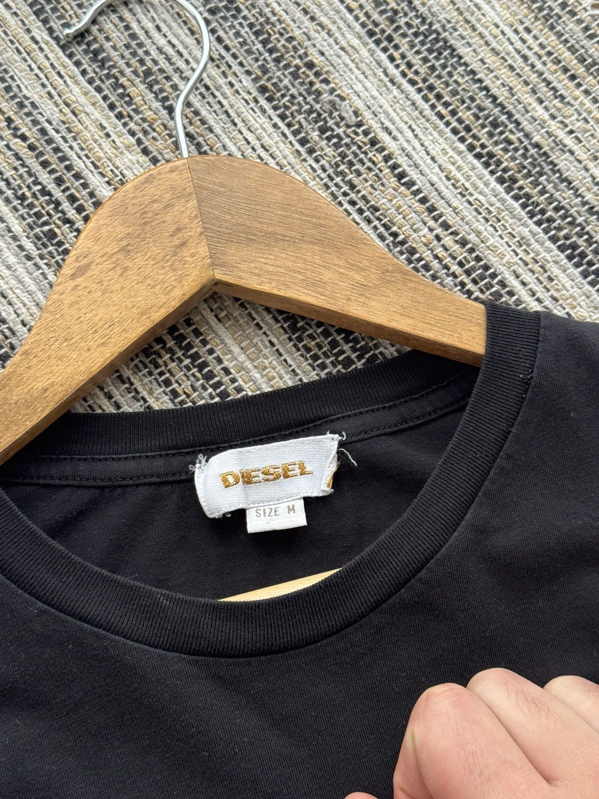 Diesel Diesel I Write My Own Story Graphic Print Logo Black T-Shirt Size US M / EU 48-50 / 2 - 5 Thumbnail