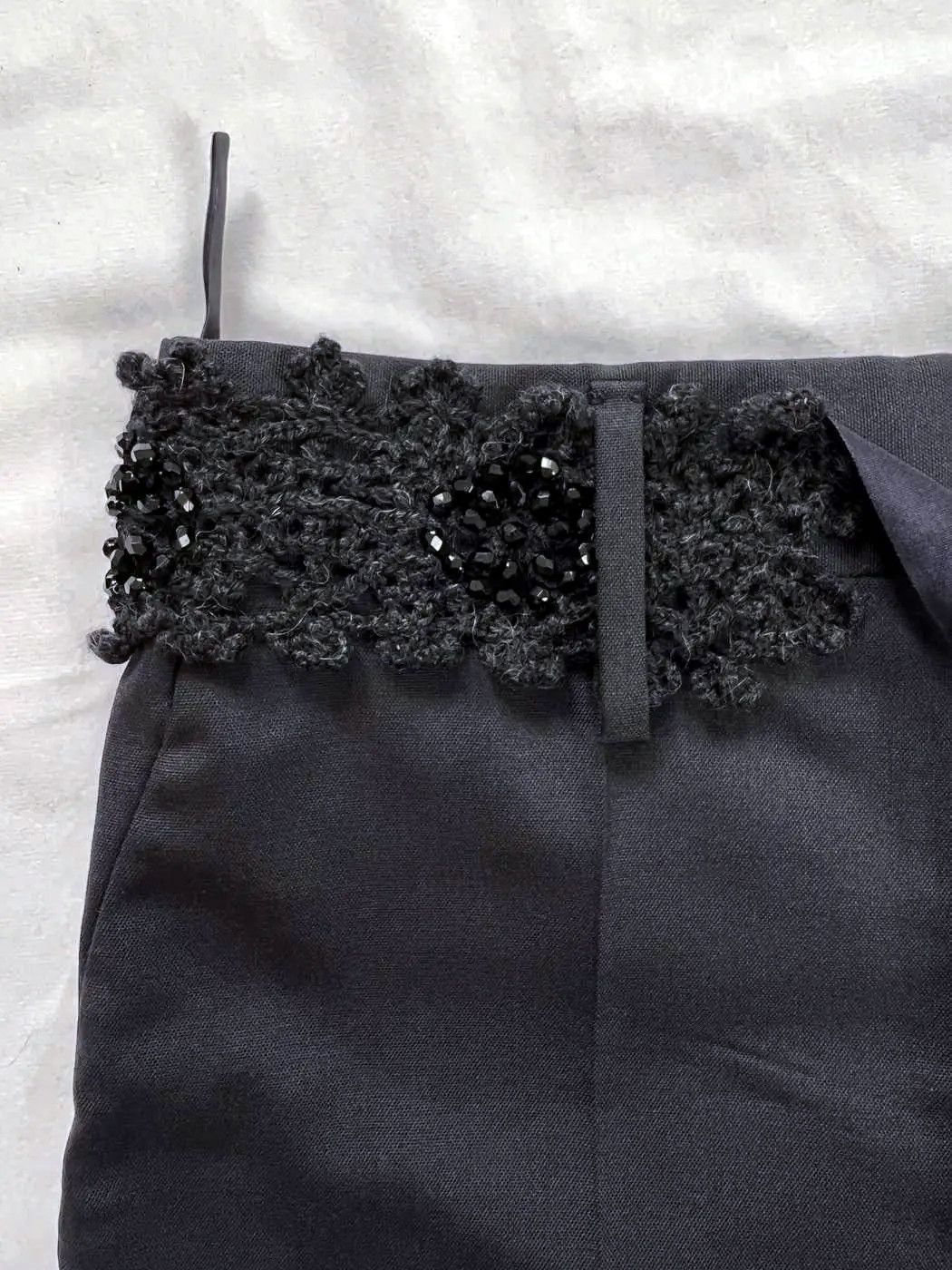 Prada ⚡️QUICK SALE⚡️2000's Prada Pants Trousers Crochet Belt Size 28" / US 6 / IT 42 - 3 Thumbnail