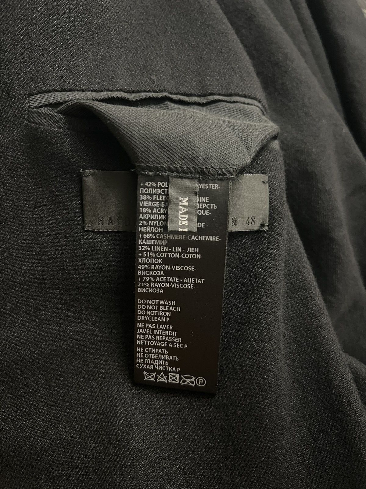 Haider Ackermann Haider Ackermann Sequinned Deconstructed One-Button Jacket Size 38R - 15 Thumbnail