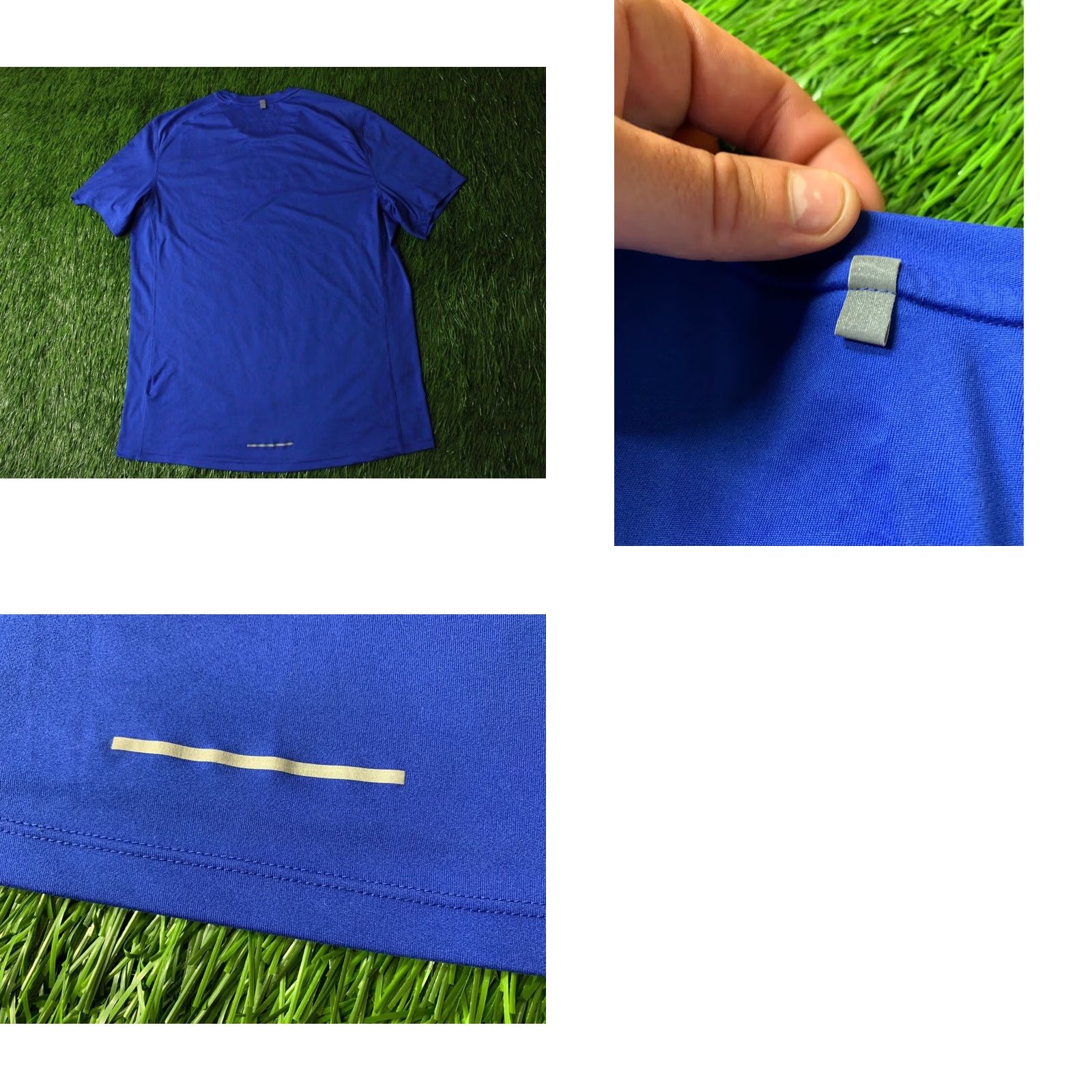 Nike Nike Running Shirt Men Large Blue Dri-FIT 2017 Training T-Shirt Short Sleeve Reflective Casual Athletic Jersey Size US L / EU 52-54 / 3 - 8 Thumbnail