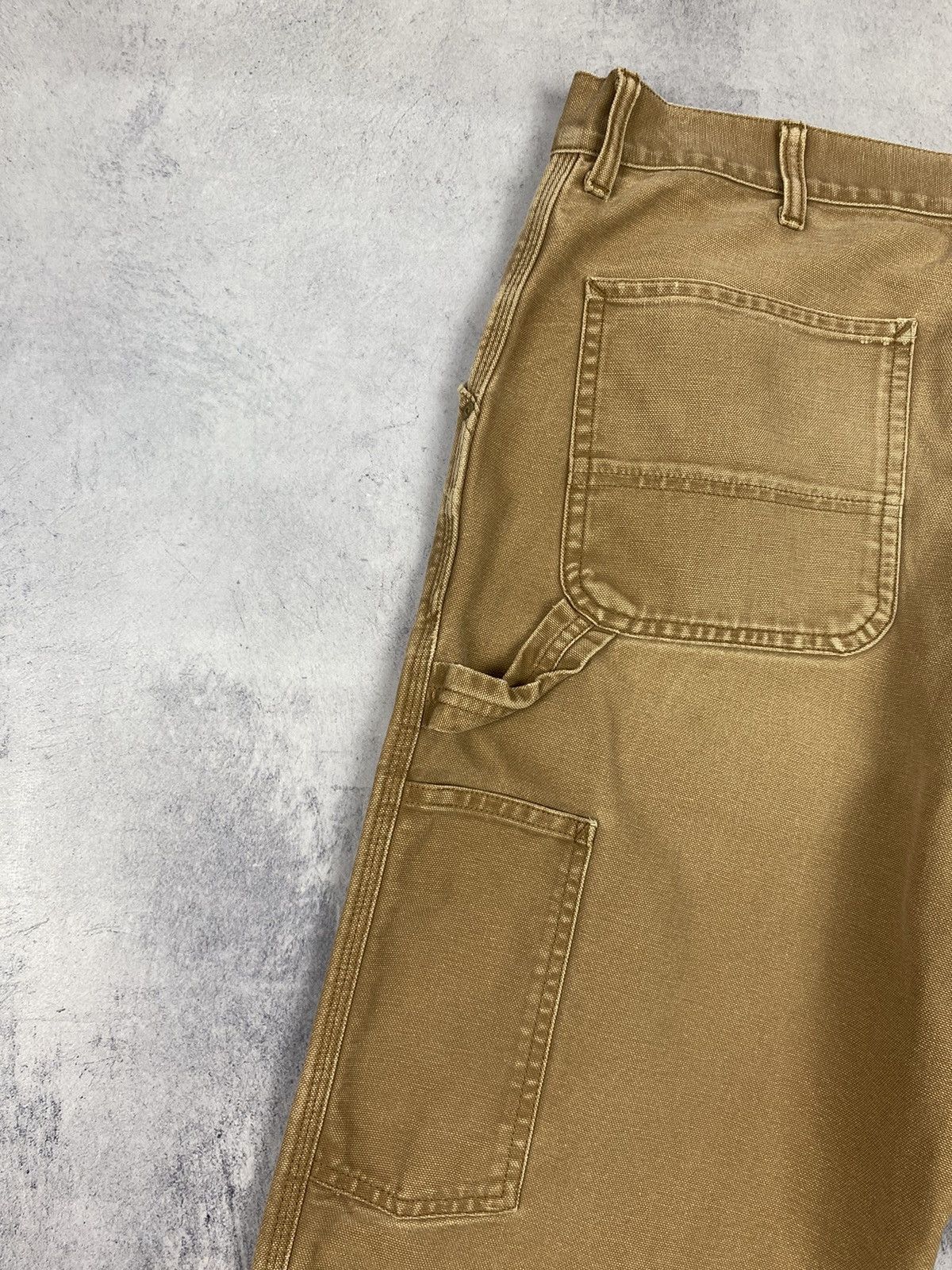 Carhartt Wip × Vintage Vintage Carhartt Single Knee Distressed Denim Work Pants Size US 34 / EU 50 - 7 Thumbnail