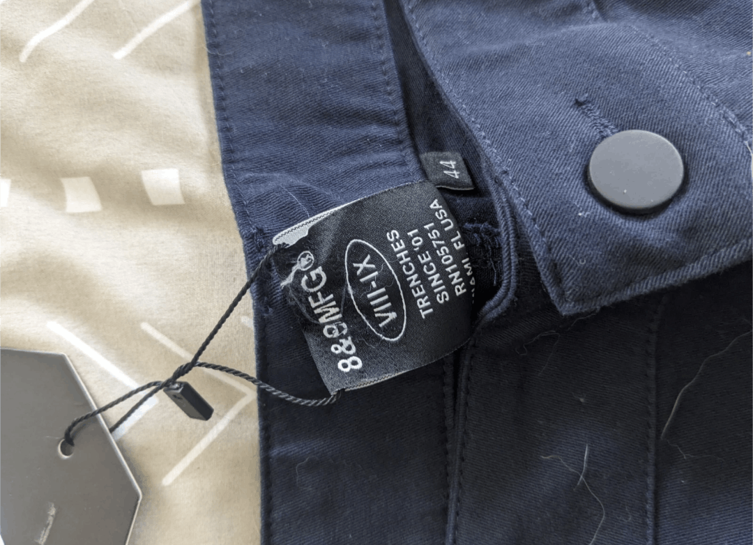 8&9 Clothing Co. 8 &9 MFG Scribbles Pants In Navy Blue Size US 44 / EU 60 - 8 Thumbnail