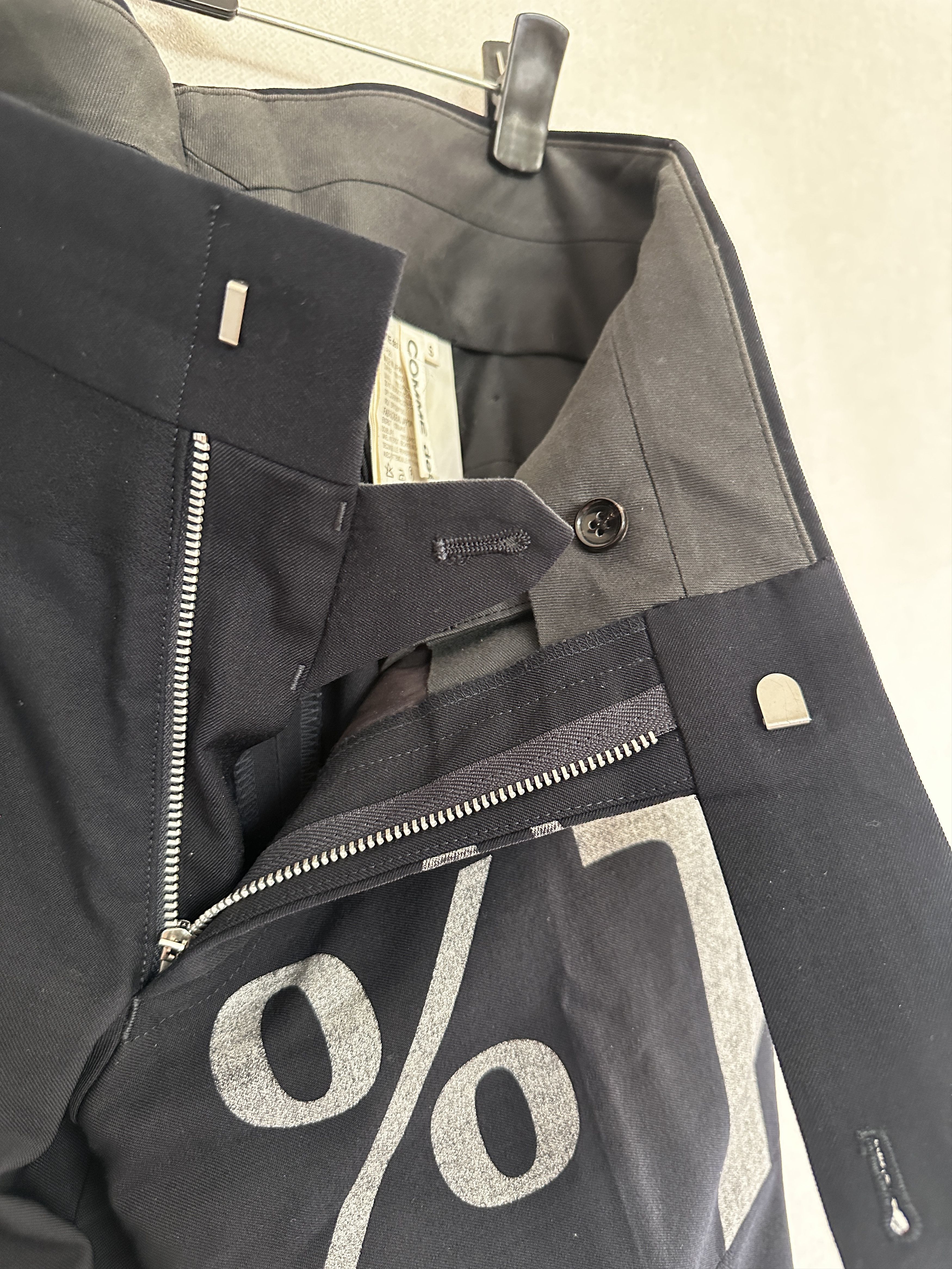 Comme des Garcons COMMES des GARÇONS Navy tailored pants 2003 Size 28" / US 6 / IT 42 - 8 Thumbnail