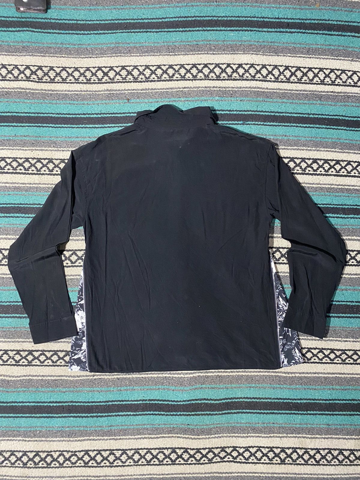 If Six Was Nine 2000s XFRM - Side Zipper Hidden Button Black Shirt Size US M / EU 48-50 / 2 - 4 Thumbnail