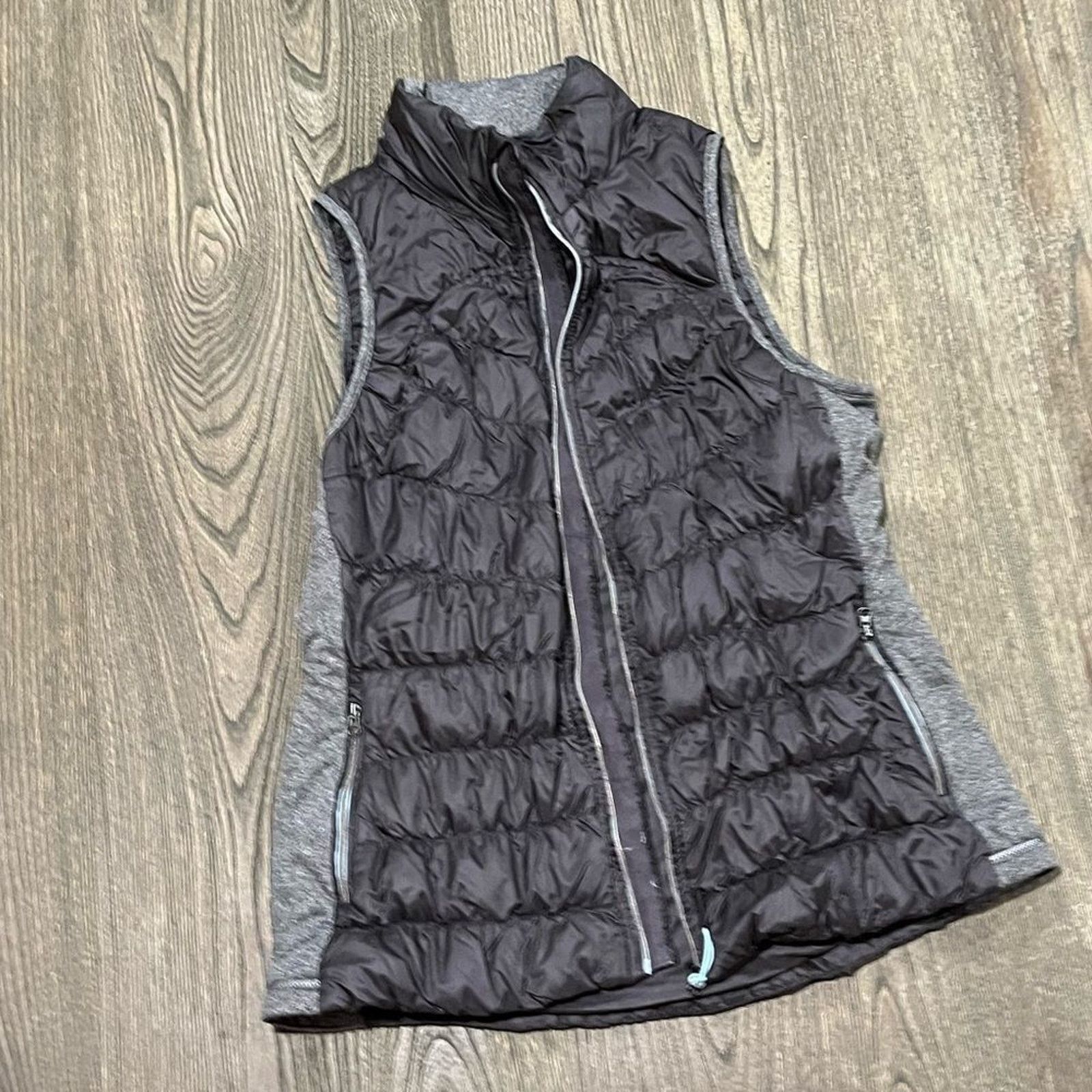 Vintage Tangerine Puffer Vest Quilted Duck Down Insulated Full Zip S Size S / US 4 / IT 40 - 1 Thumbnail