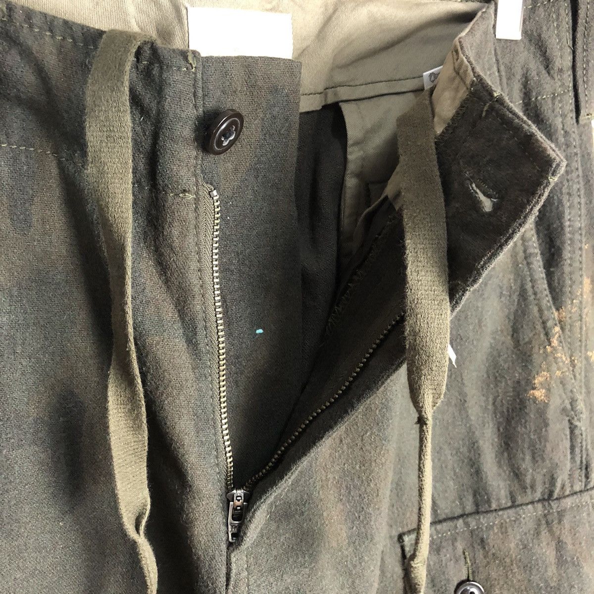 Japanese Brand Back Number Green Cargo Multipocket Pants #A594 Size US 30 / EU 46 - 14 Thumbnail