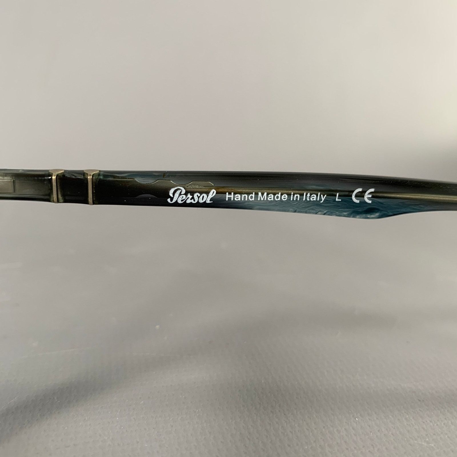 Persol PERSOL Blue Grey Marbled Acetate Eyeglasses Frames Size ONE SIZE - 6 Thumbnail