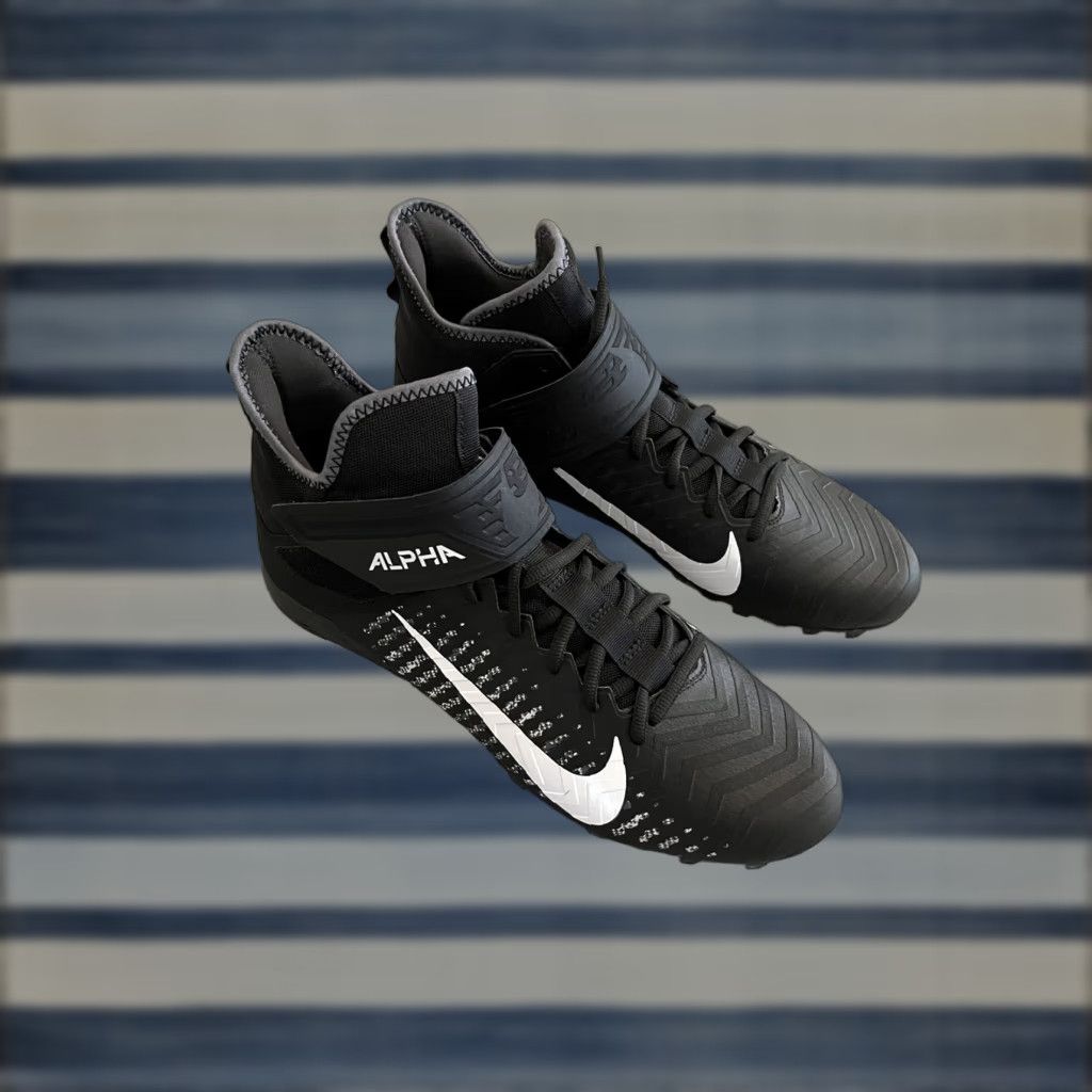Nike Nike Alpha Menace Pro 2 Football Cleats Men Size 12.5 Black CK4277-001 Size US 13 / EU 46 - 1 Thumbnail