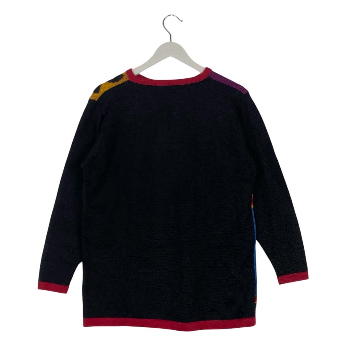Designer × Vintage Vintage Leopard Rose Print Floral Embroidered Sweater Size M / US 6-8 / IT 42-44 - 5 Thumbnail