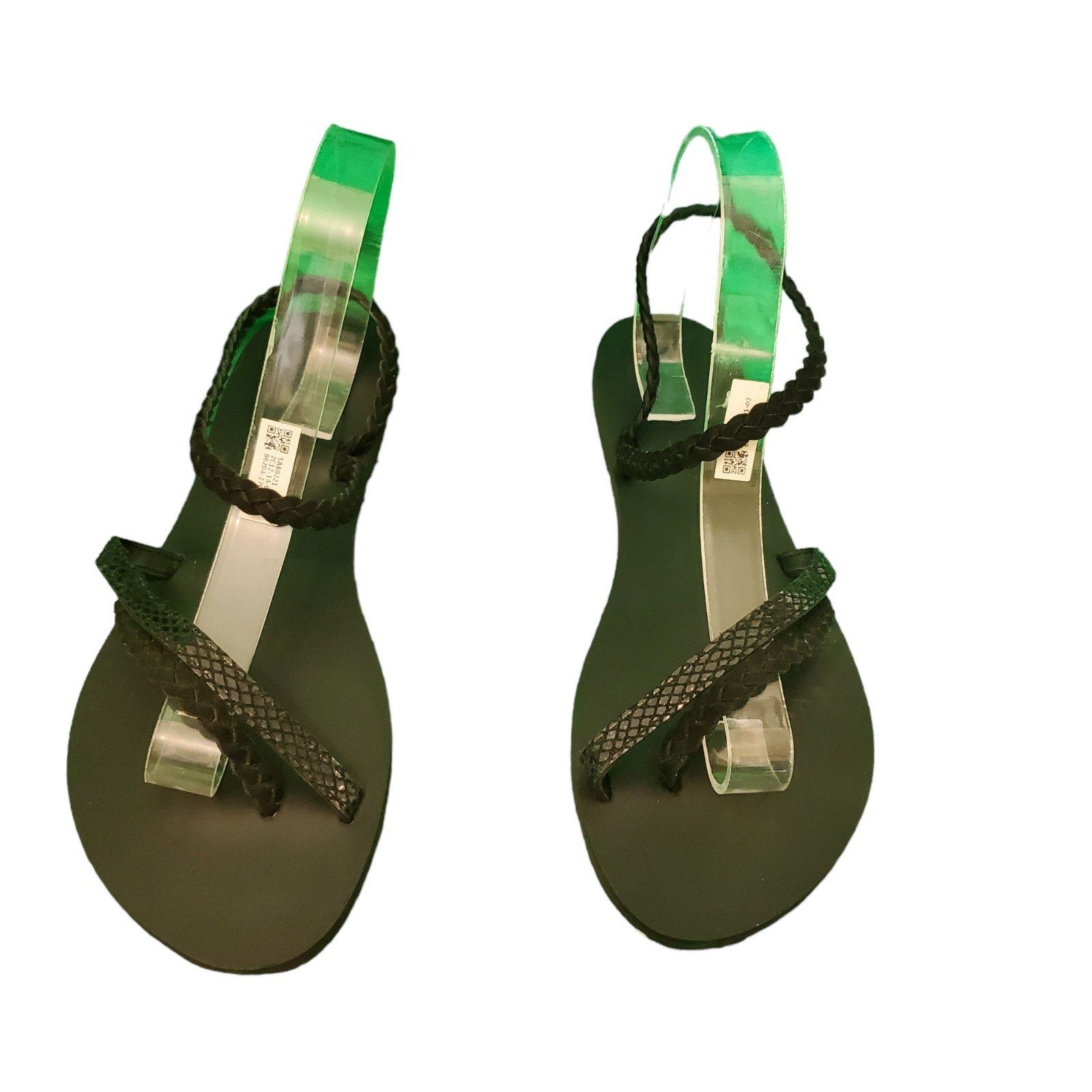 Other Sisters & Co. Braided Leather Slide Sandals Strappy Flat San Size US 8 / IT 38 - 1 Thumbnail