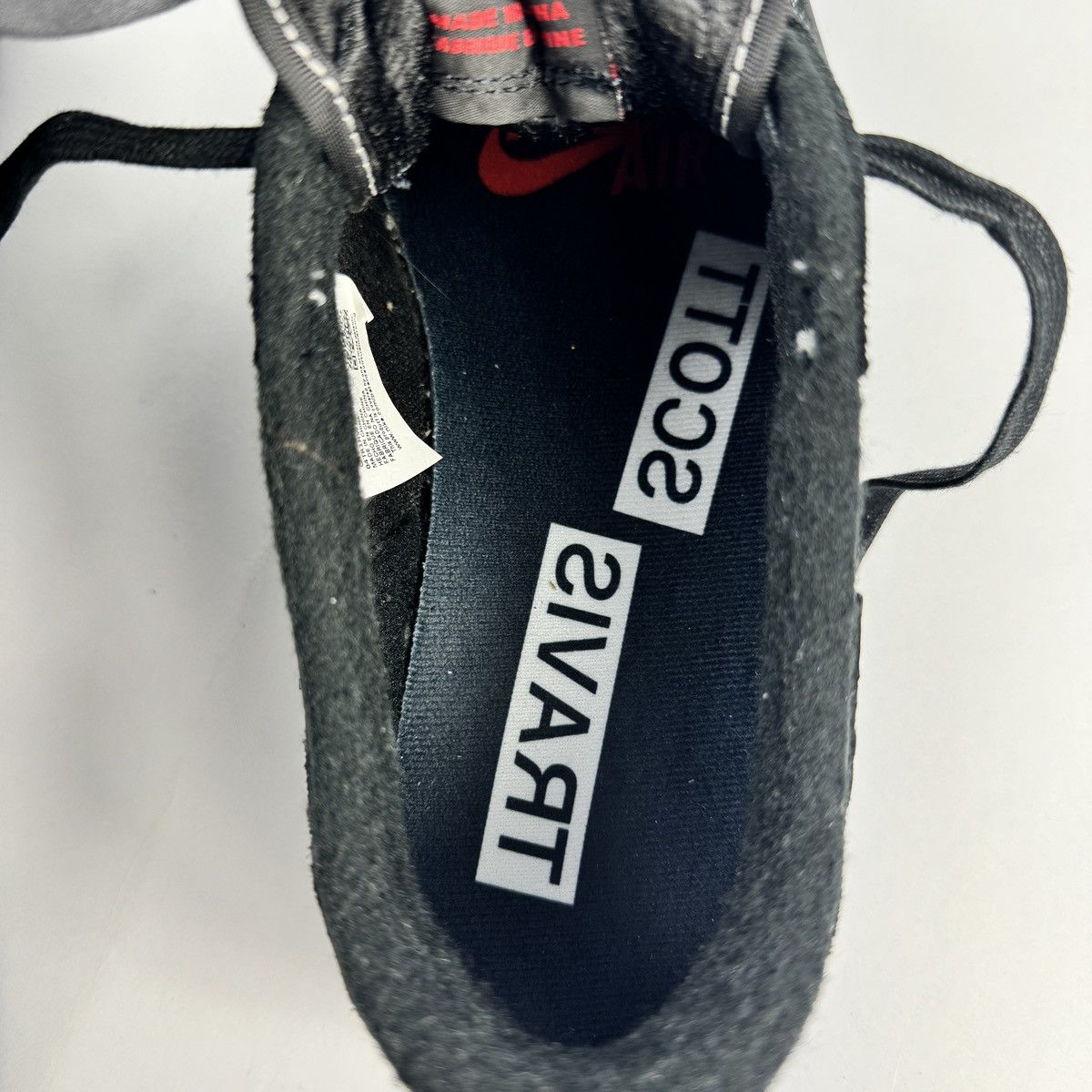 Jordan Brand × Supreme JORDAN 1 RETRO LOW TRAVIS SCOTT BLACK PHANTOM SNEAKERS Size US 11 / EU 44 - 8 Thumbnail