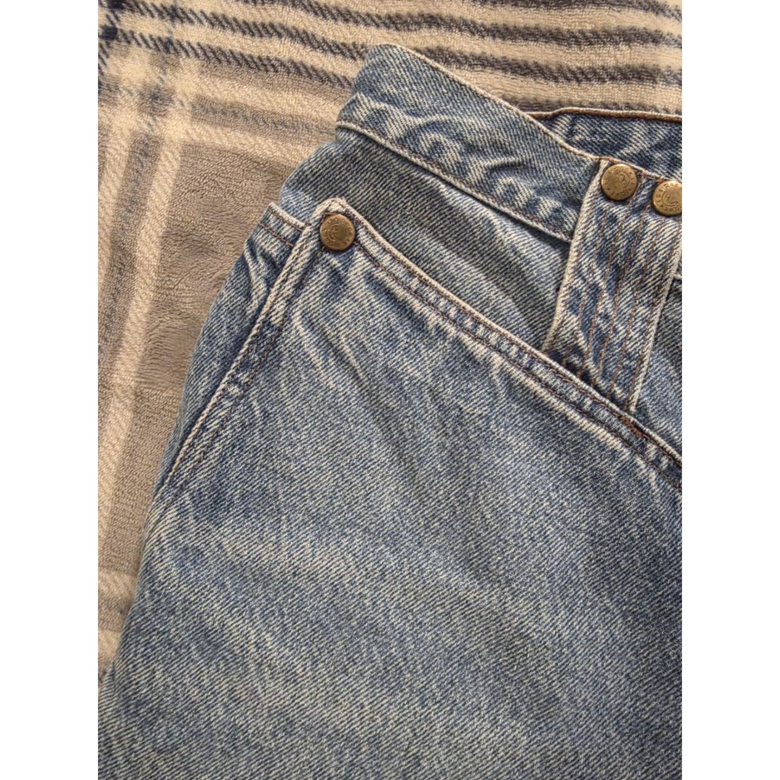 Vintage VINTAGE Rocky Mountain Jeans Women Tapered Jeans 31/11 Blue 100% Cotton USA 90s 80s Western Wear Mens? Size 24" / US 00 / IT 34 - 7 Thumbnail