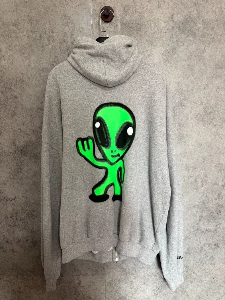 Balenciaga Balenciaga Alien hi zipper hoodie Size US L / EU 52-54 / 3 - 5 Thumbnail