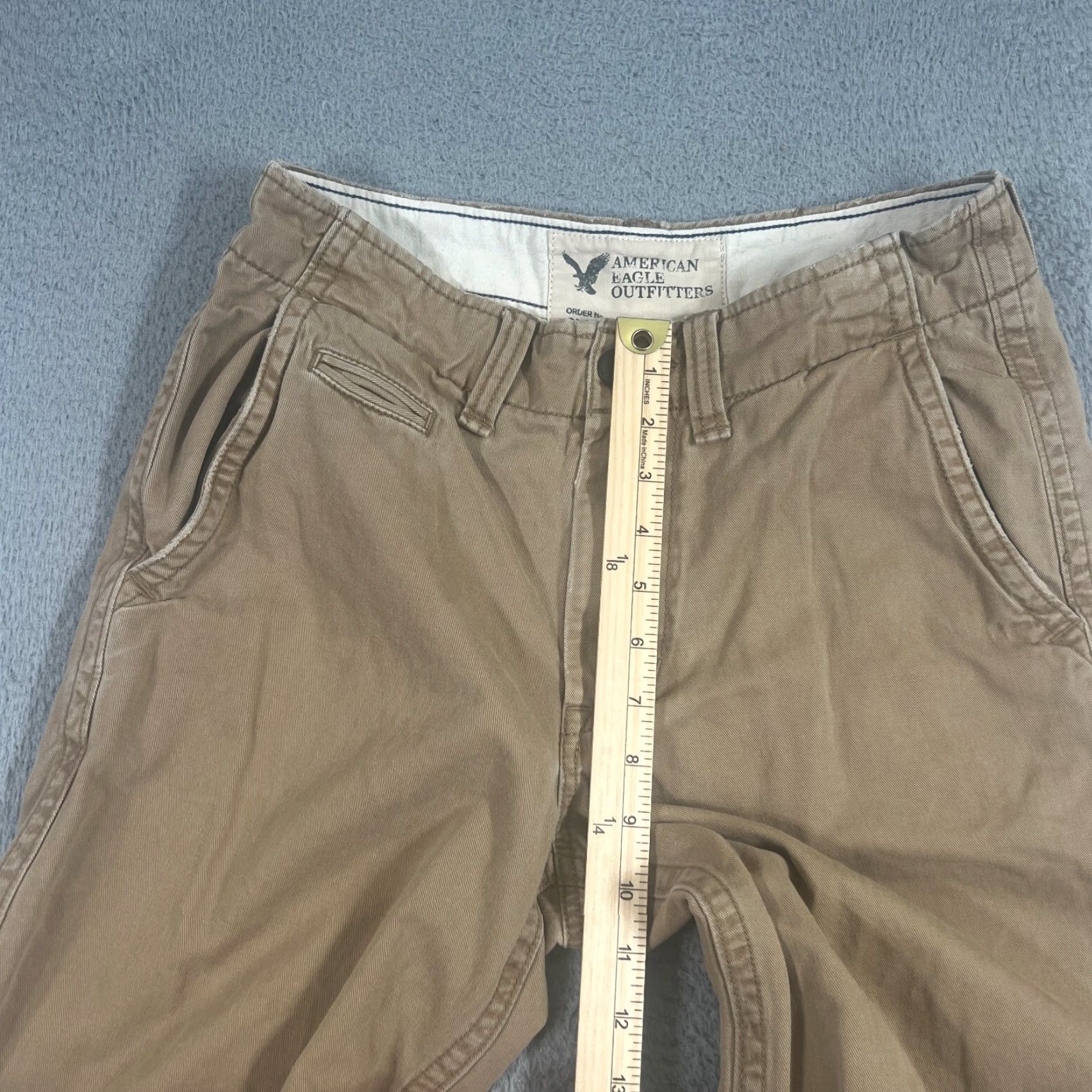 American Eagle Outfitters AMERICAN EAGLE OUTFITTERS Chino Shorts Men's 28 Classic Fit Beige Preowned Size US 28 / EU 44 - 3 Thumbnail