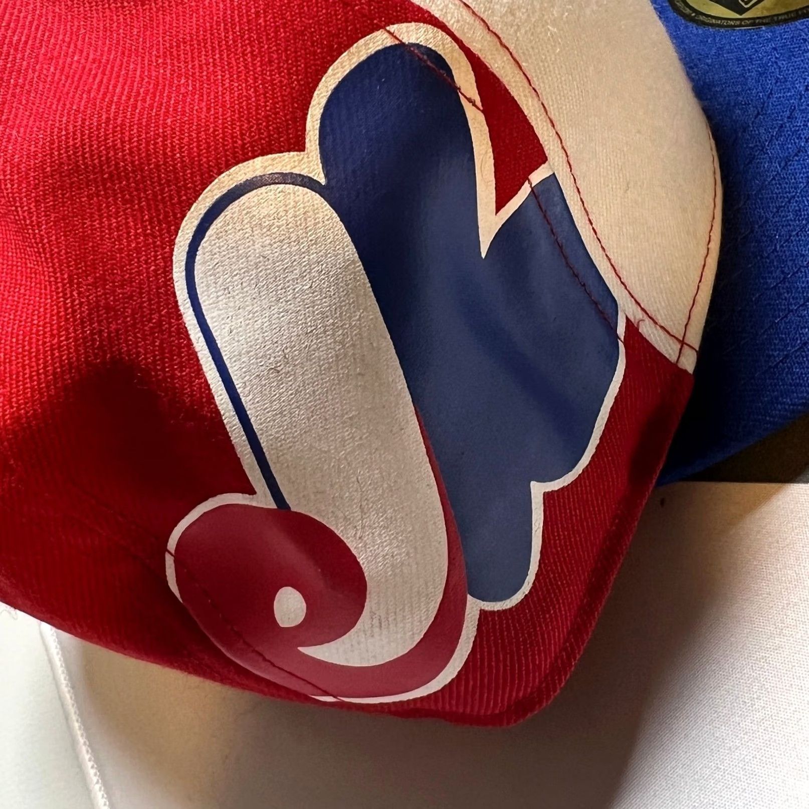New Era New Era Montreal Expos Fitted Hat Mens 6 7/8 Blue Red Cream 59FIFTY MLB Cap Size ONE SIZE - 5 Thumbnail