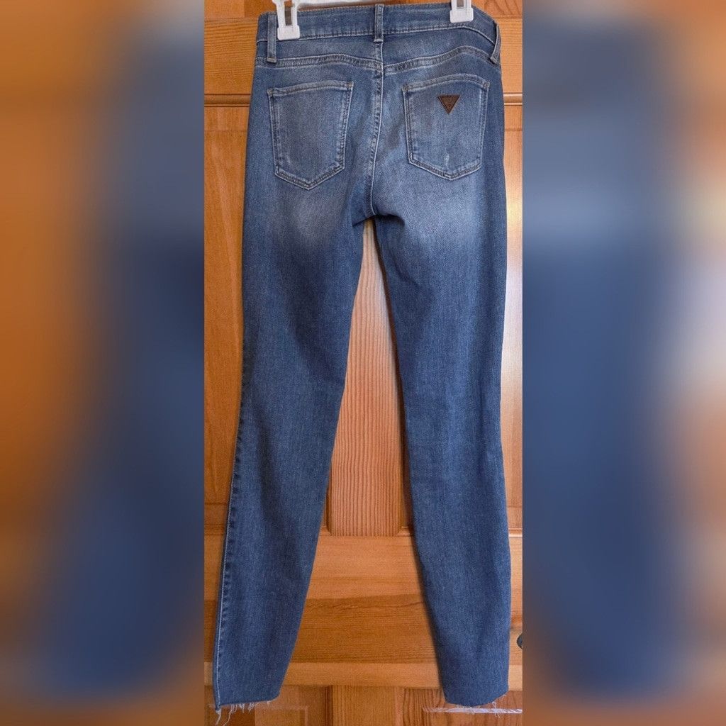 Guess GUESS Rhinestone Distressed Skinny Jeans Brand New Size 24" / US 00 / IT 34 - 7 Thumbnail