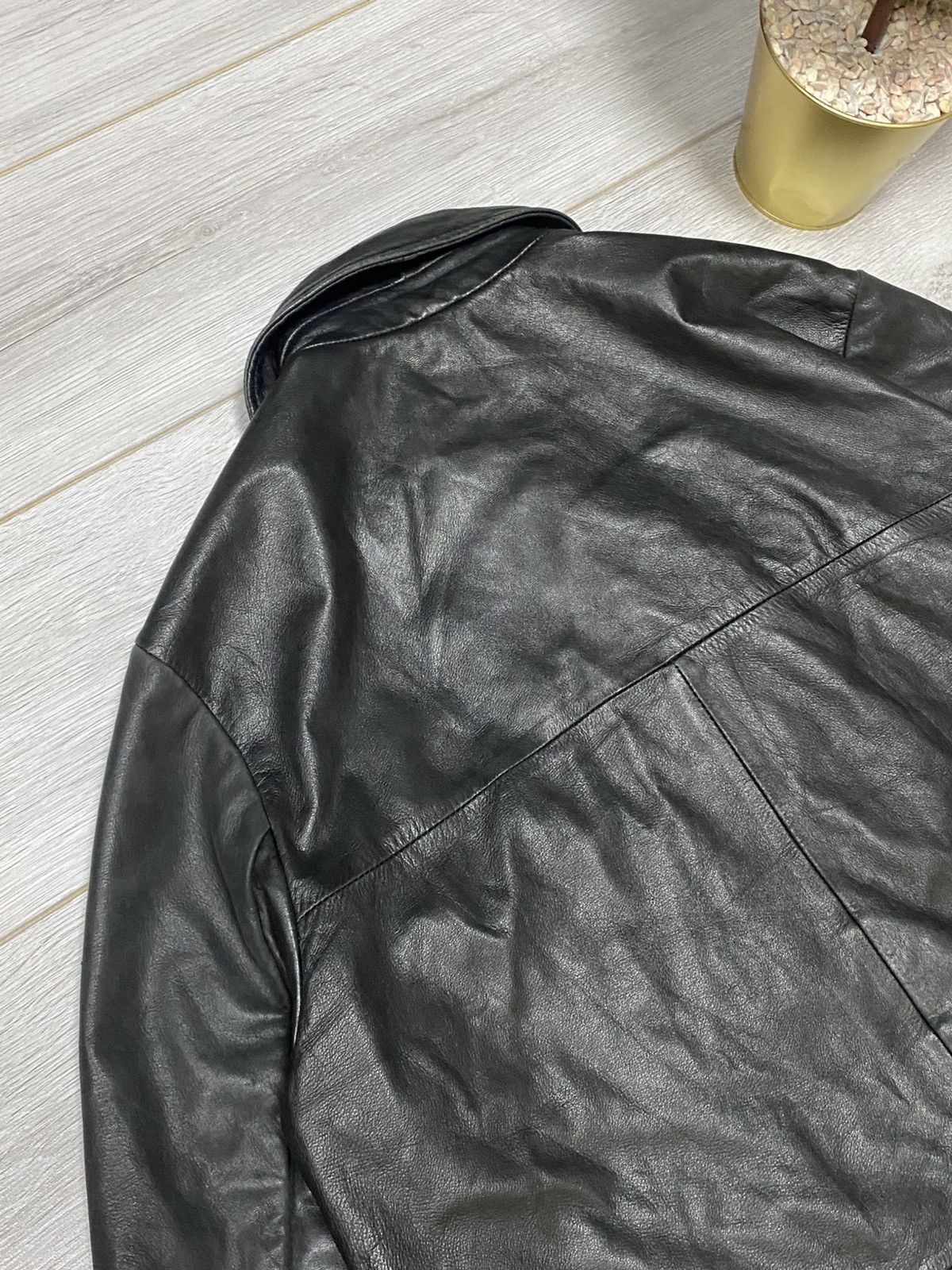 Versace Jeans Couture Versace RARE vintage leather jacket reflective Size US XL / EU 56 / 4 - 18 Thumbnail